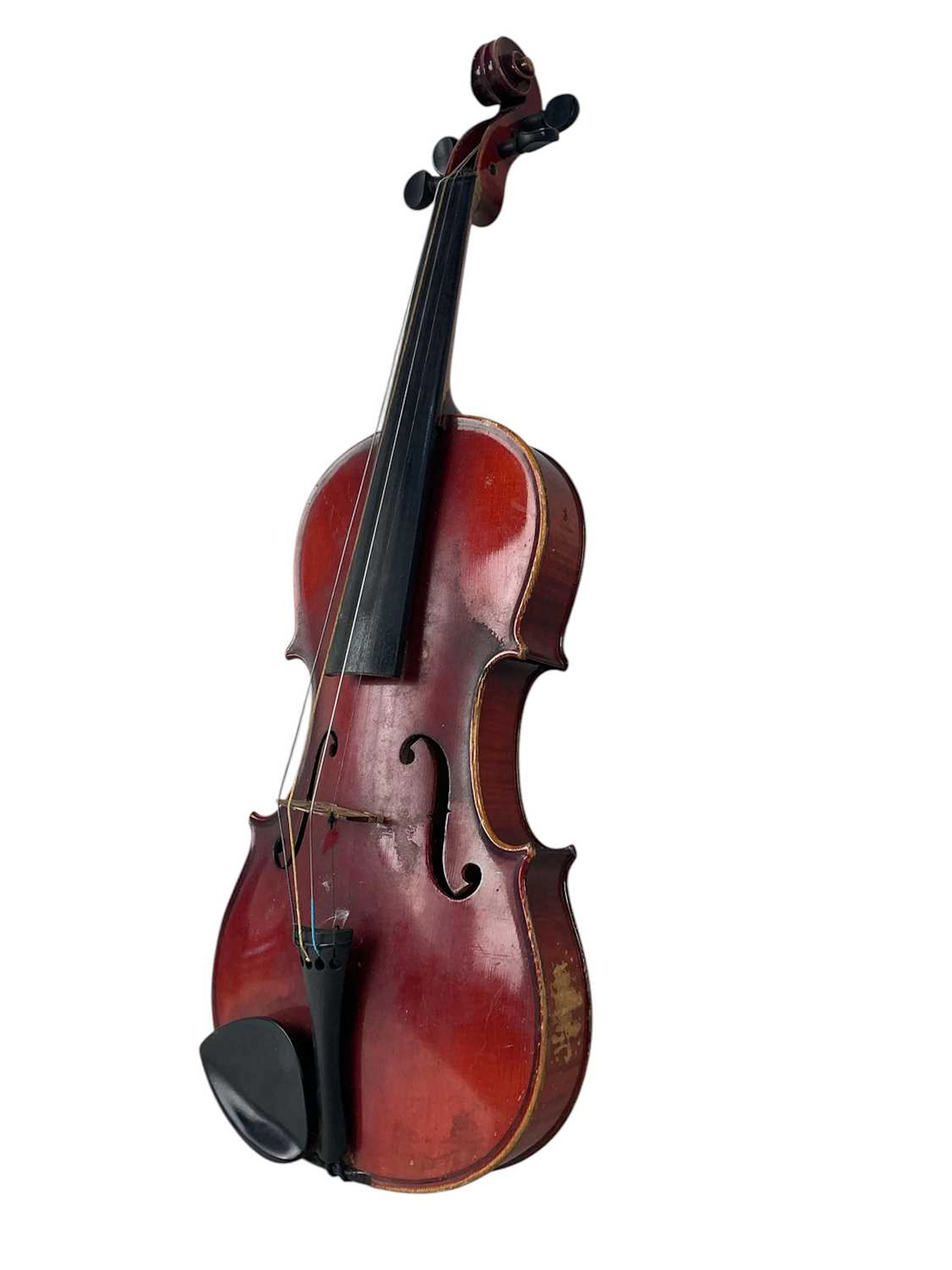 GROUP OF FOUR VIOLINS MID/LATE 20TH CENTURY