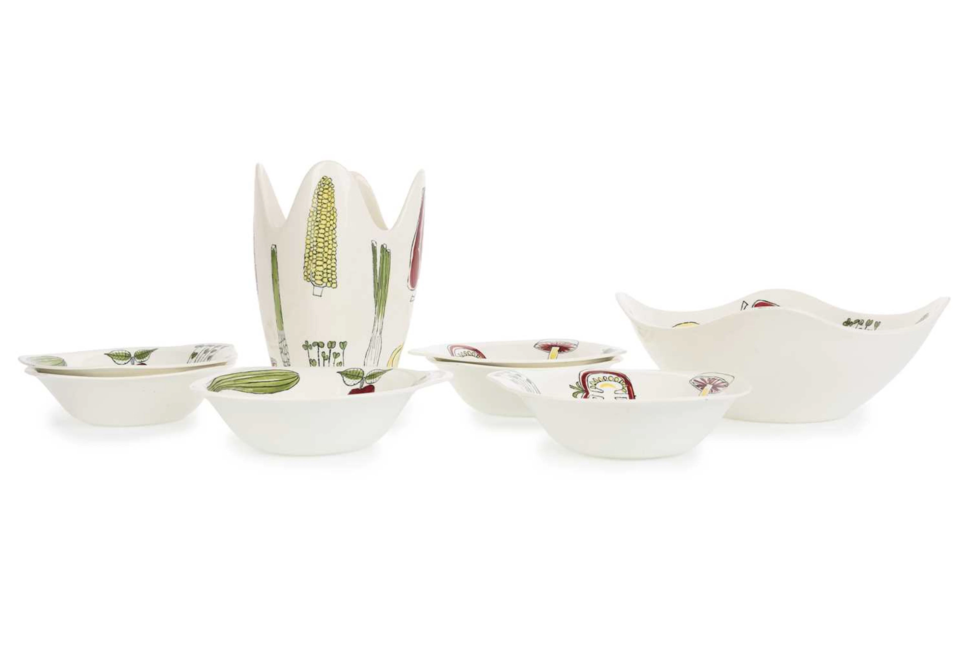 TERENCE CONRAN FOR MIDWINTER SALAD SERVICE ALONG WITH A CONRAN TRAY