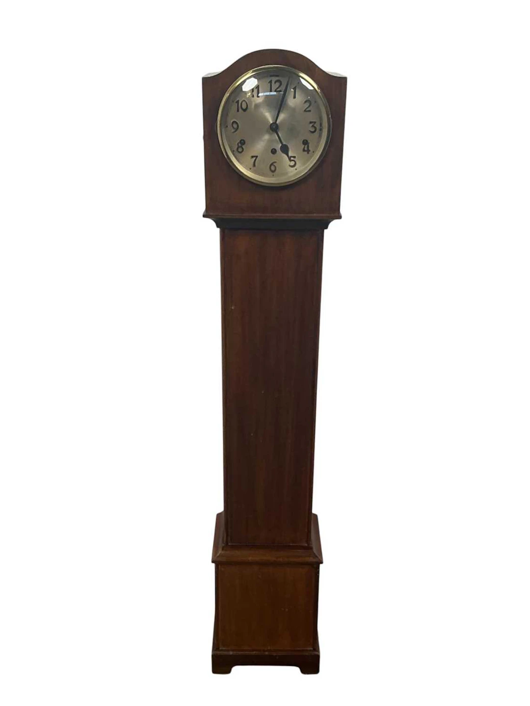 MAHOGANY GRANDMOTHER CLOCK MID 20TH CENTURY