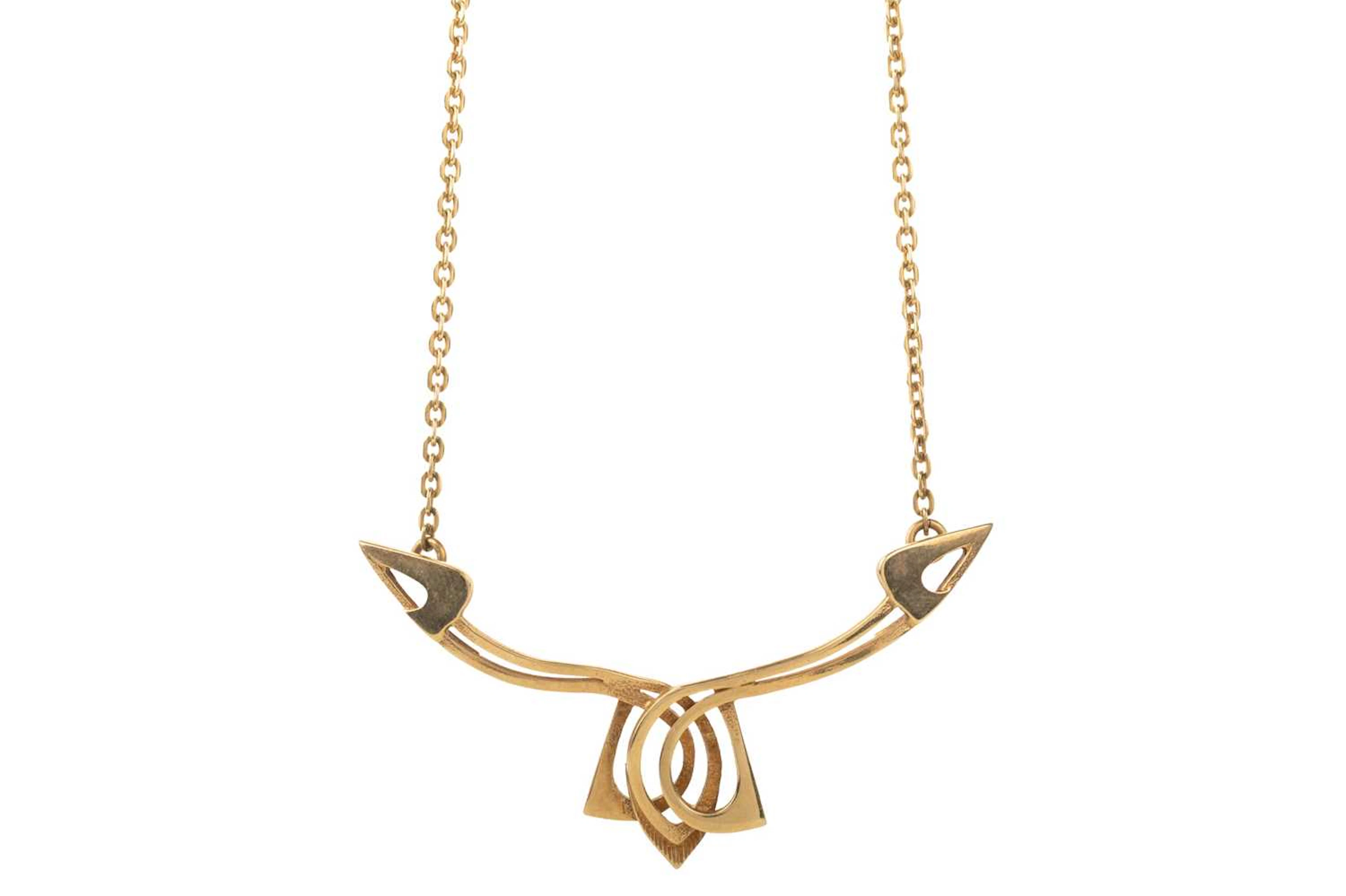 GOLD NECKLACE LATE 20TH CENTURY