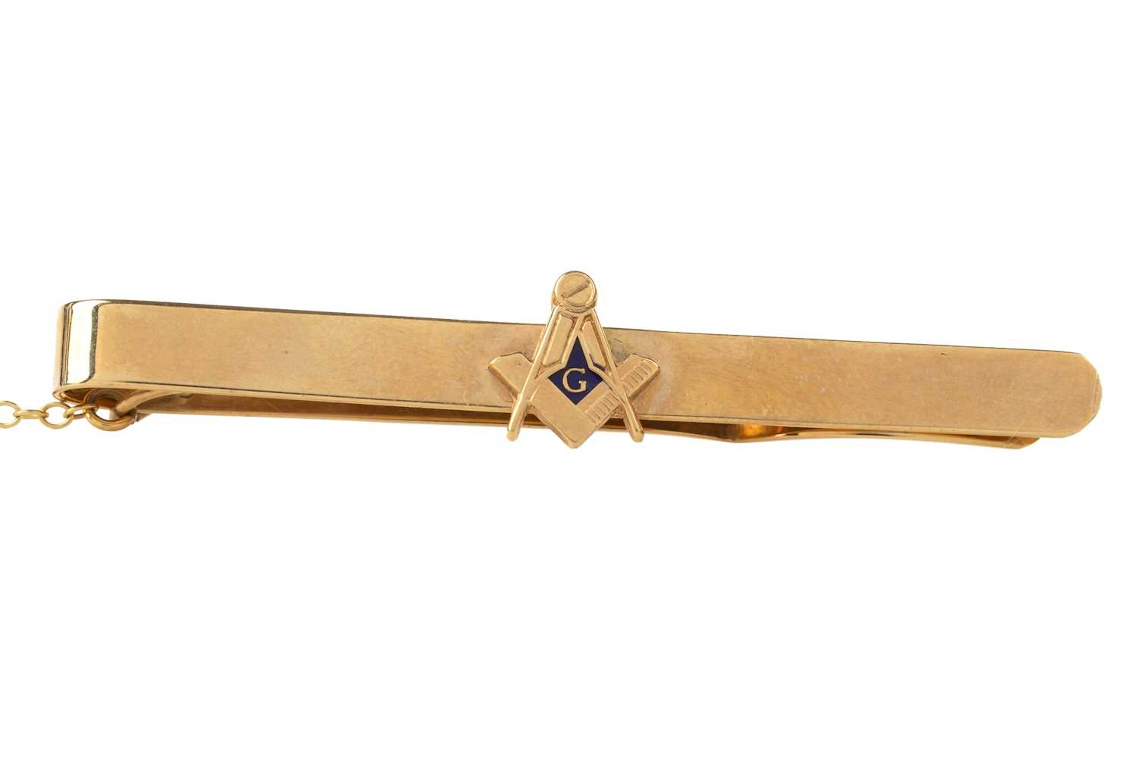 MASONIC TIE SLIDE LATE 20TH CENTURY