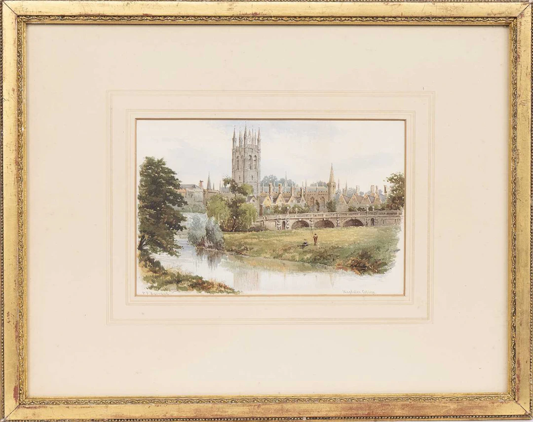 * FRANCIS PHILIP BARRAUD (BRITISH 1824 - 1901) MAGDALEN COLLEGE
