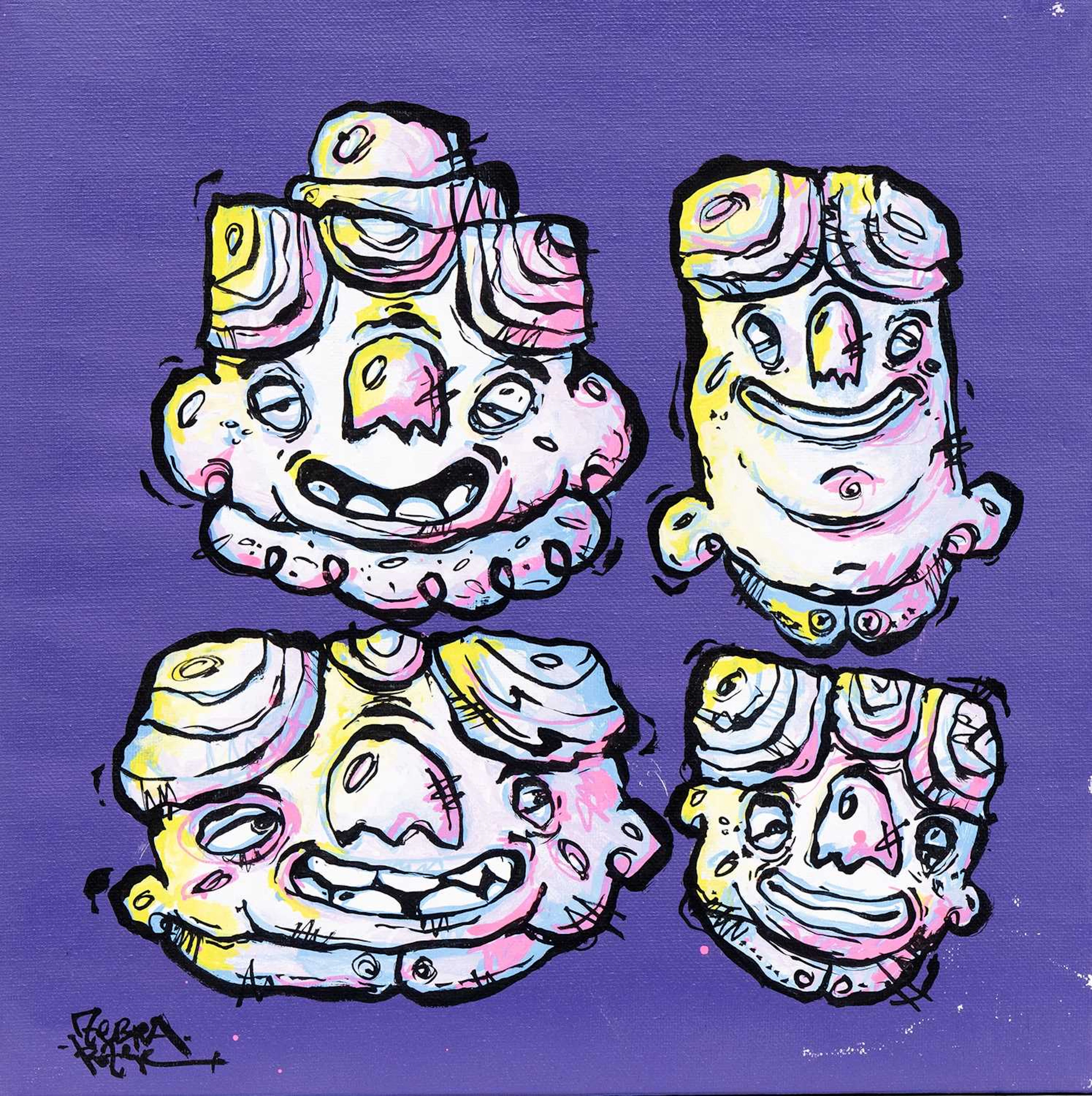 ZEBRA POZER NUTTY FACES GET TOGETHER #1