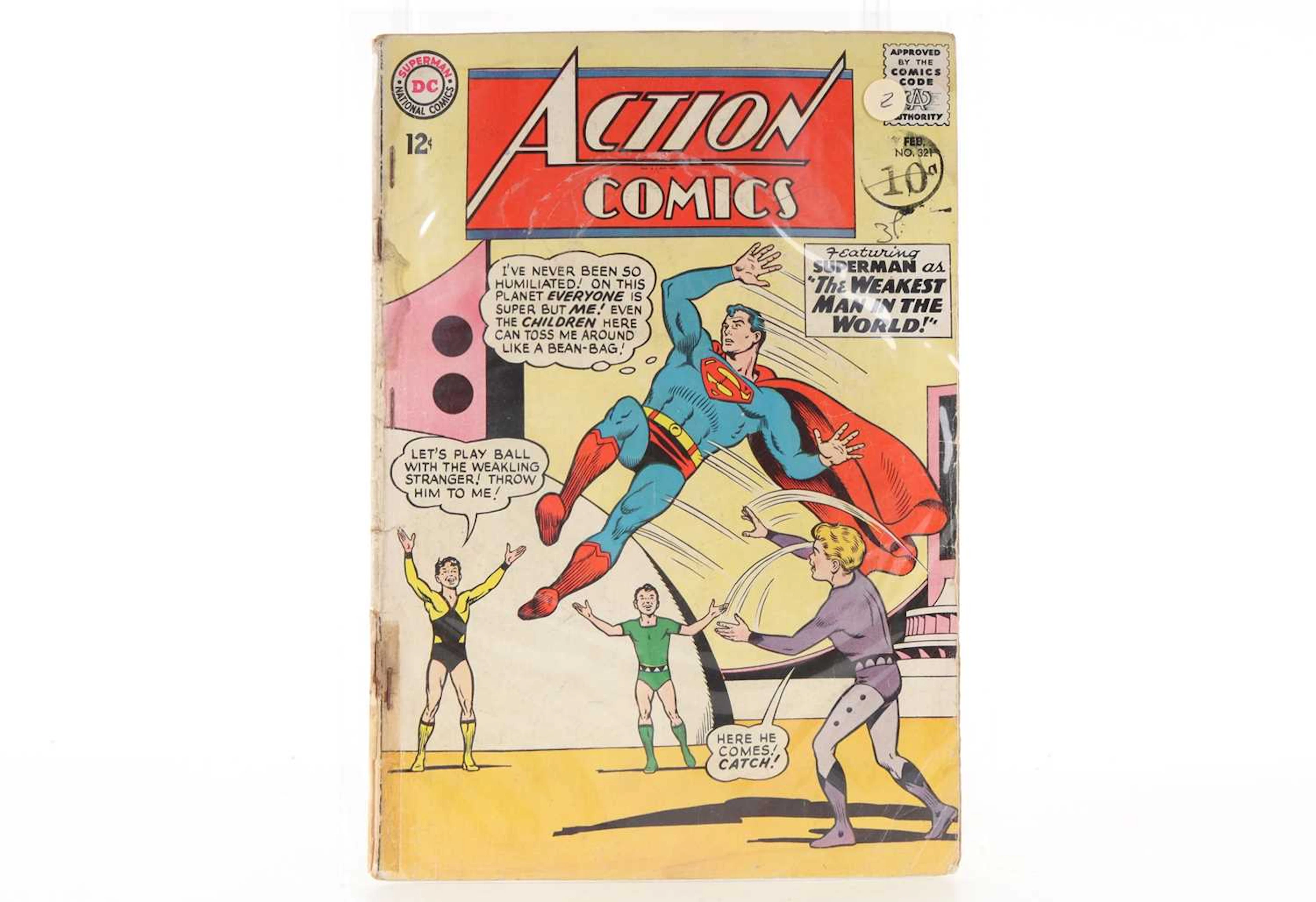DC- ACTION COMICS, SIX SILVER AGE SUPERMAN ISSUES CIRCA 1963-1967
