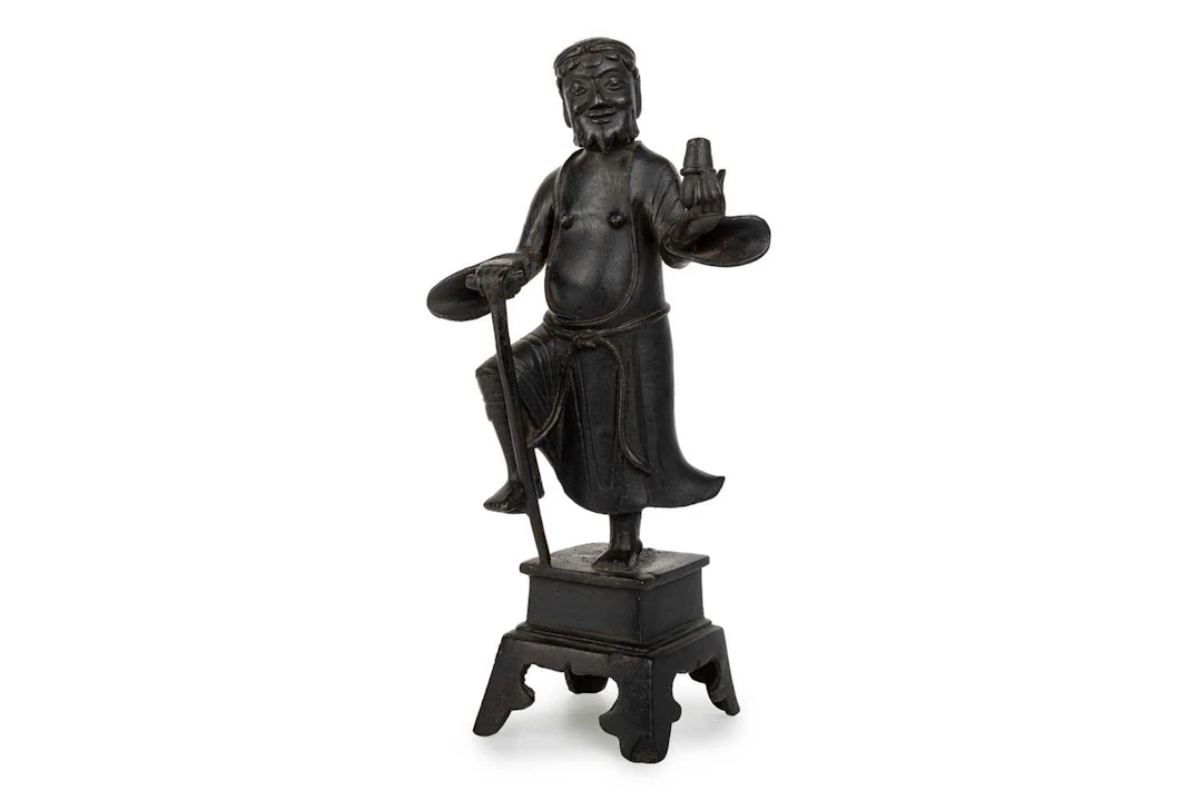 CHINESE BRONZE FIGURE LATE MING DYNASTY