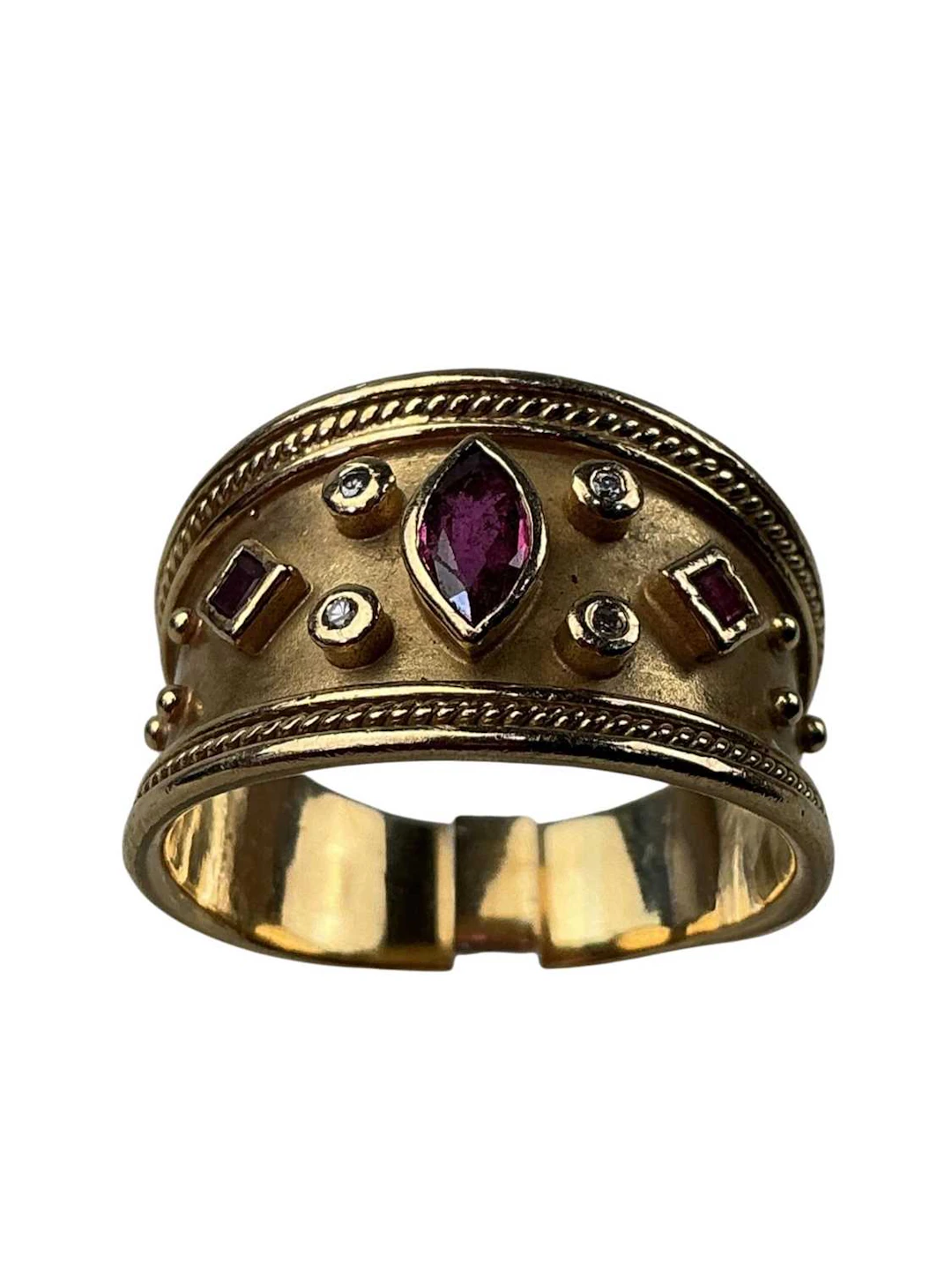 RUBY AND DIAMOND DRESS RING AND OTHER JEWELLERY