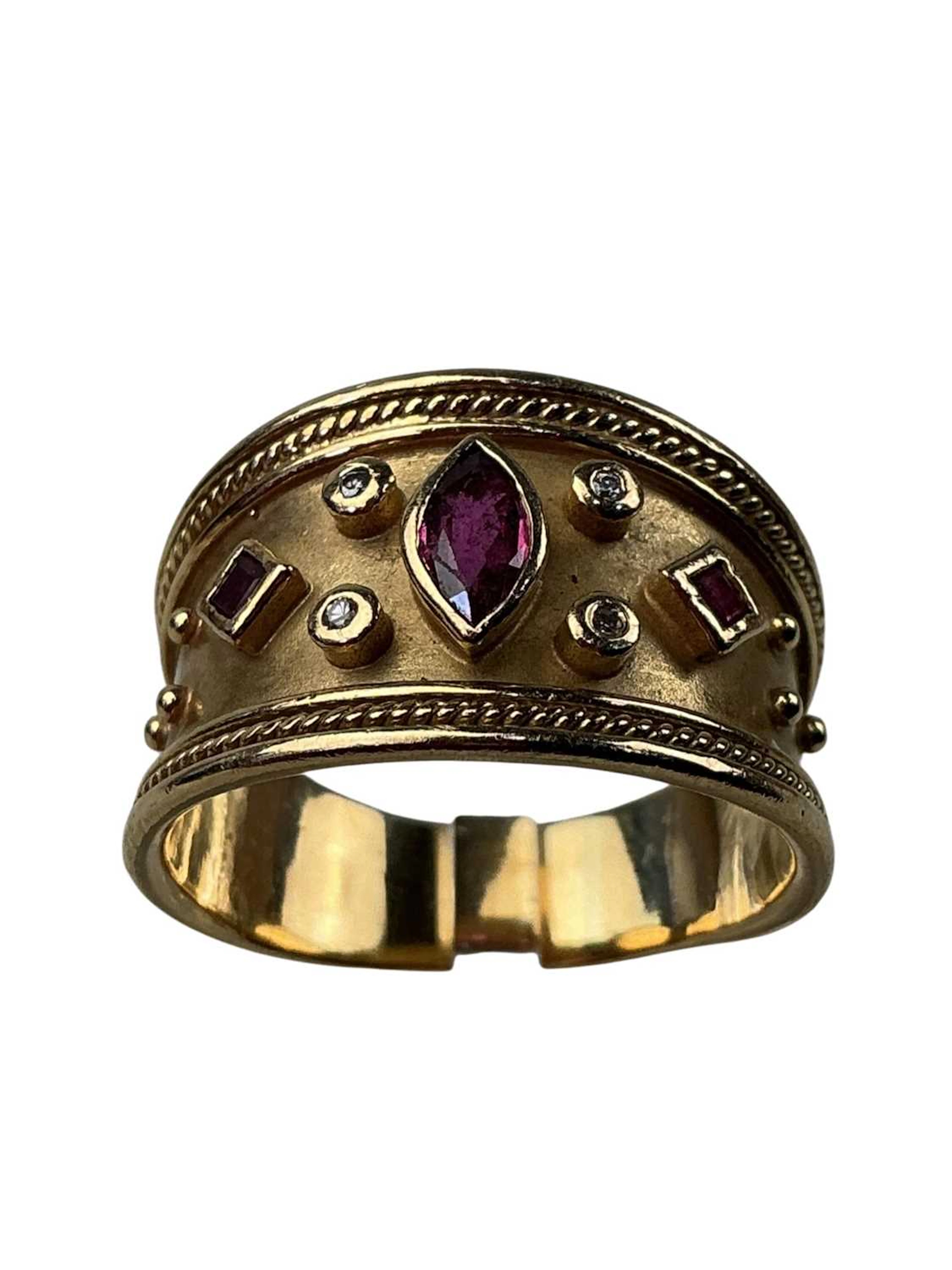 RUBY AND DIAMOND DRESS RING AND OTHER JEWELLERY