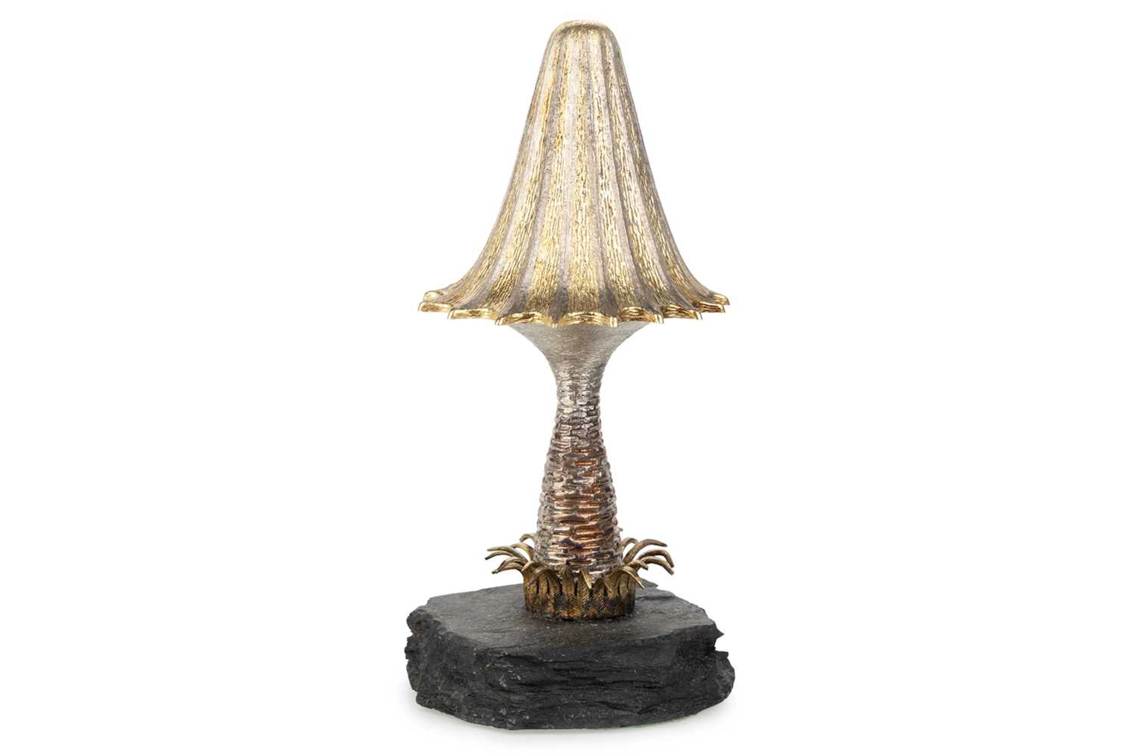 ELIZABETH II SILVER AND SILVER GILT SURPRISE MUSHROOM MAKER CHRISTOPHER