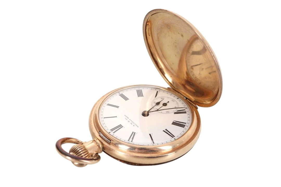 GOLD PLATED HUNTER CASED POCKET WATCH EARLY 20TH CENTURY
