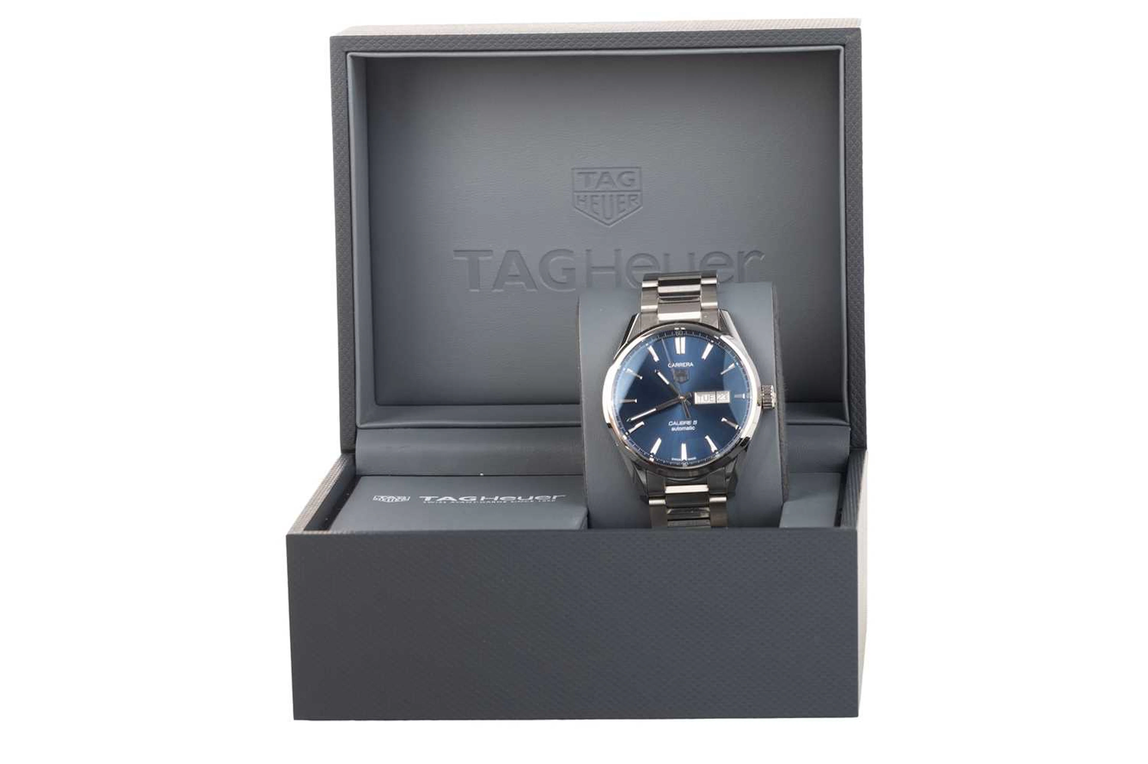 TAG HEUER CARRERA STAINLESS STEEL AUTOMATIC WRIST WATCH