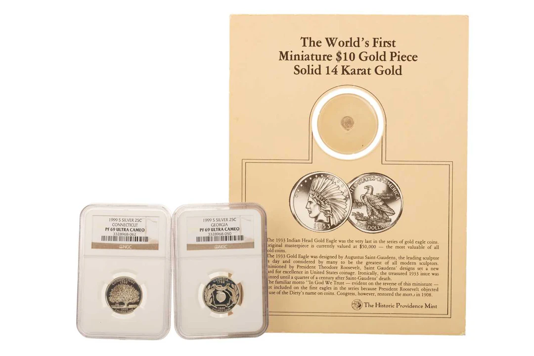 THREE AMERICAN COINS MID/LATE 20TH CENTURY