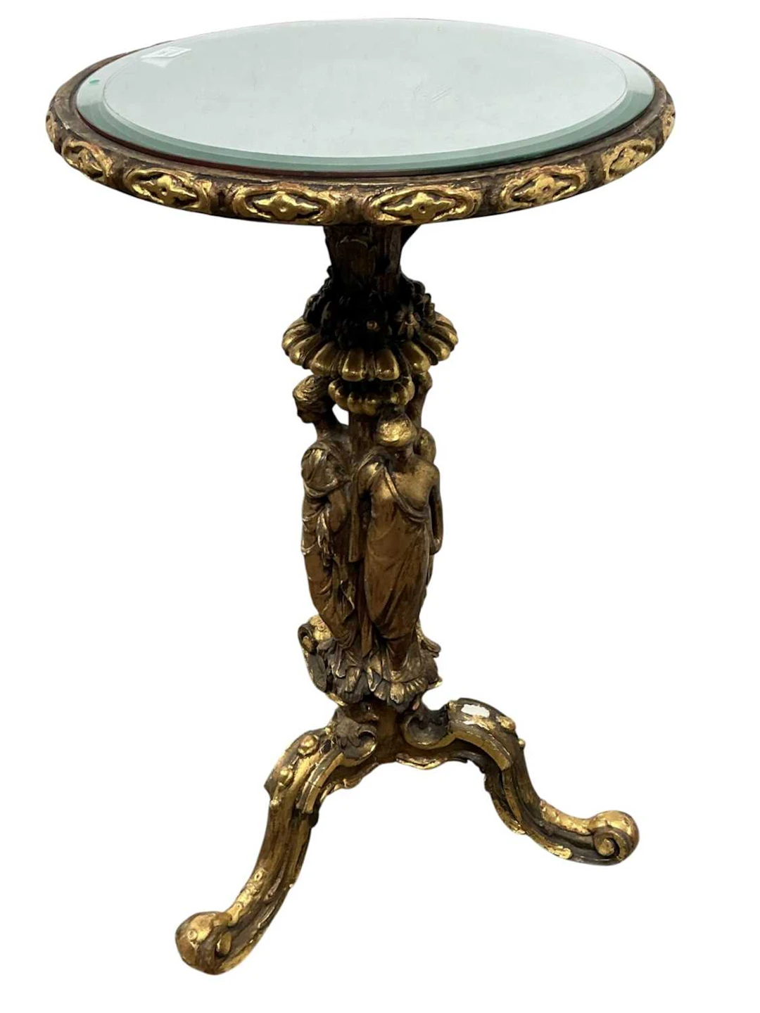 GILTWOOD OCCASIONAL TABLE MID/LATE 19TH CENTURY
