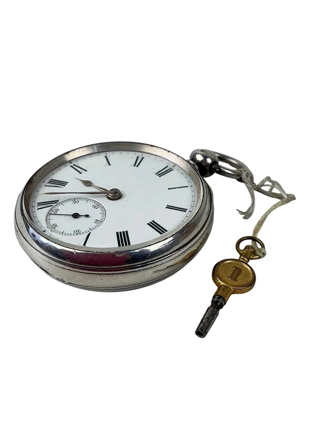 LATE VICTORIAN SILVER POCKET WATCH LONDON 1871