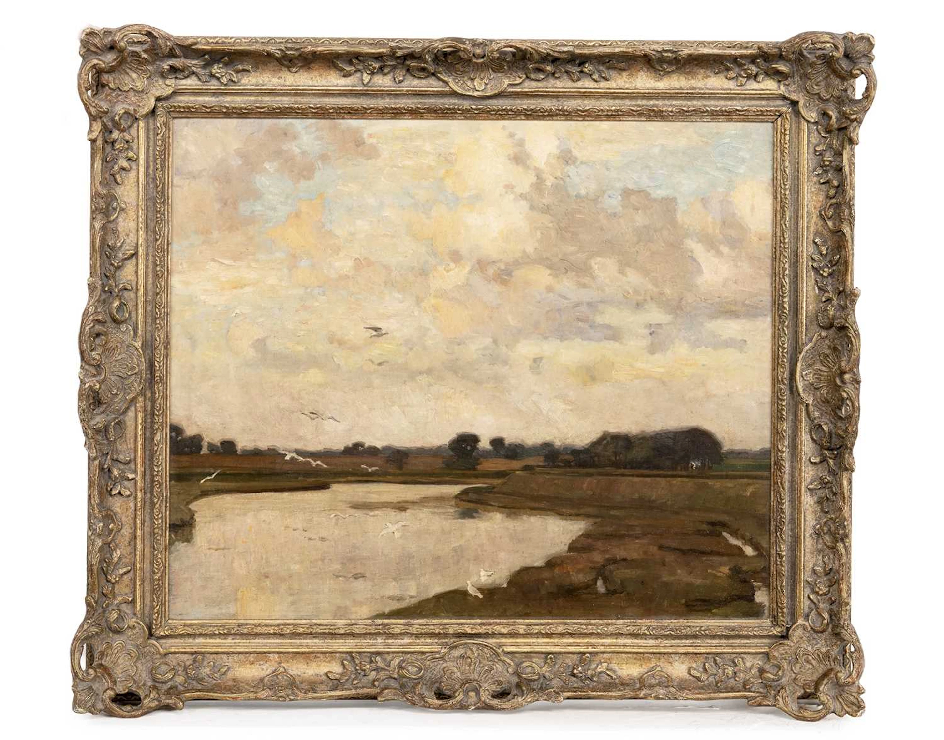 BARBIZON SCHOOL (LATE 19TH/EARLY 20TH CENTURY) LAKE LANDSCAPE