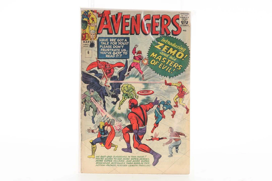 THE AVENGERS- #6- FIRST APPEARANCE OF ORIGINAL MASTER OF EVIL AND