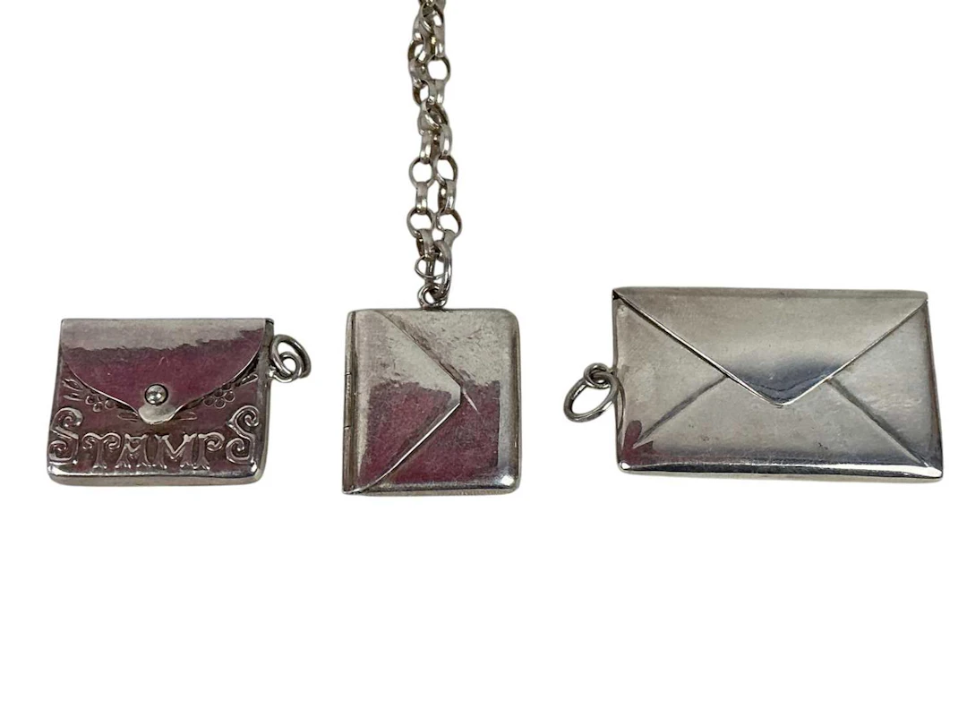 THREE SILVER STAMP BOXES MID/LATE 20TH CENTURY