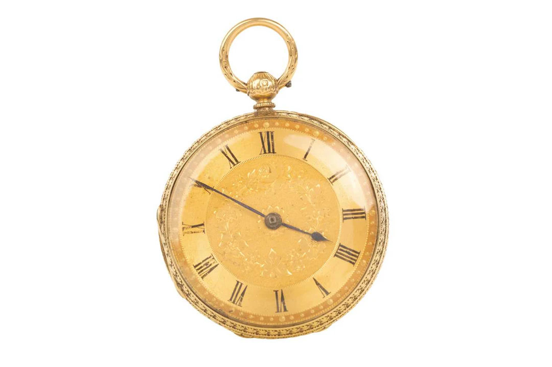 GOLD CASED FOB WATCH EARLY 20TH CENTURY