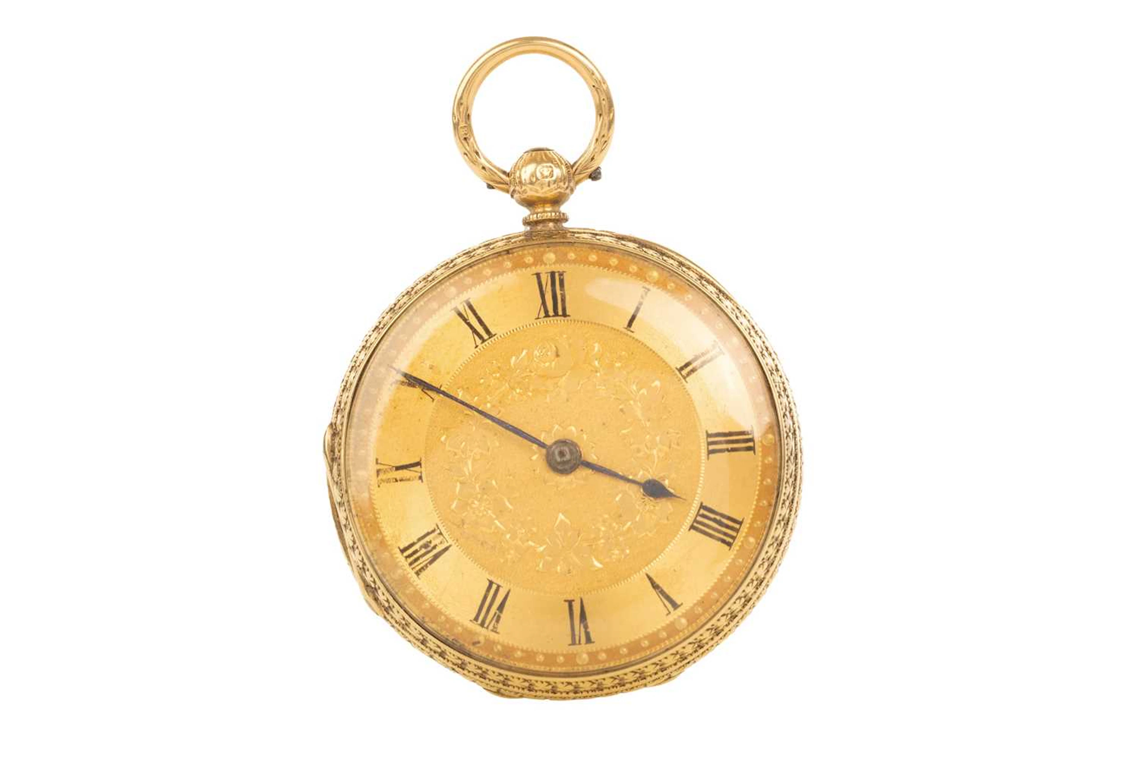 GOLD CASED FOB WATCH EARLY 20TH CENTURY
