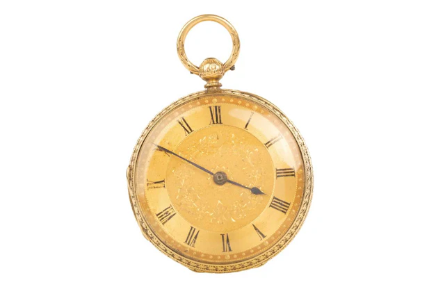GOLD CASED FOB WATCH EARLY 20TH CENTURY