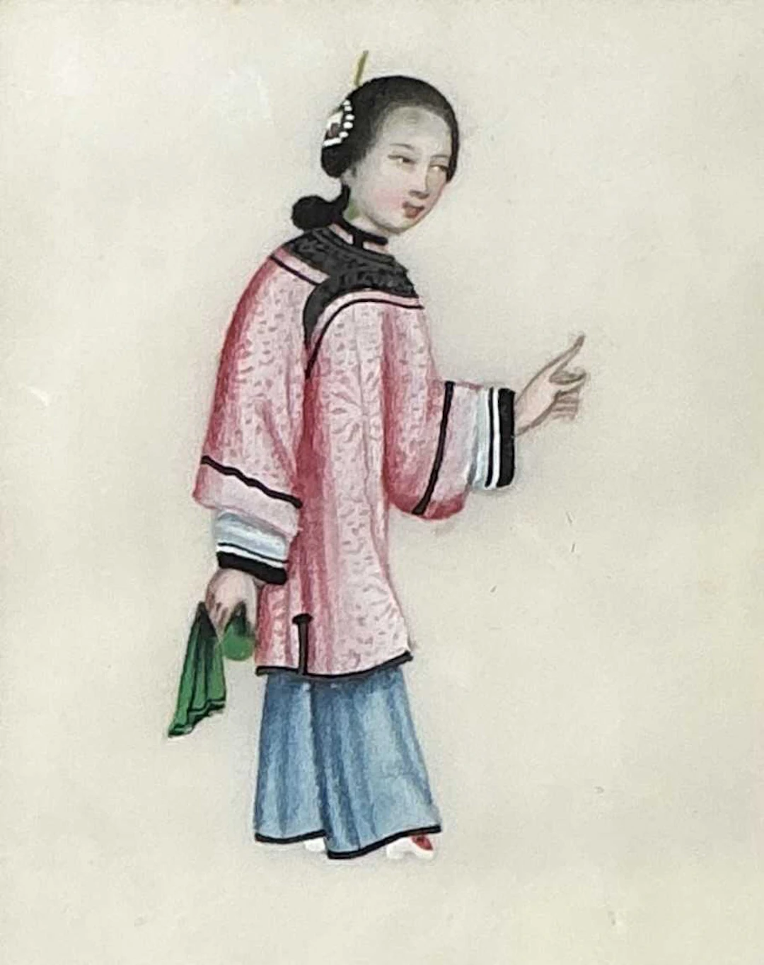TWO CHINESE PITH PICTURES EARLY 20TH CENTURY