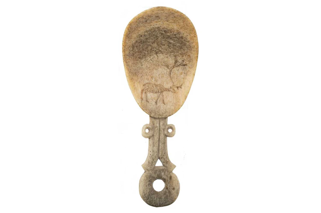 SAMI REINDEER ANTLER SPOON LATE 19TH CENTURY