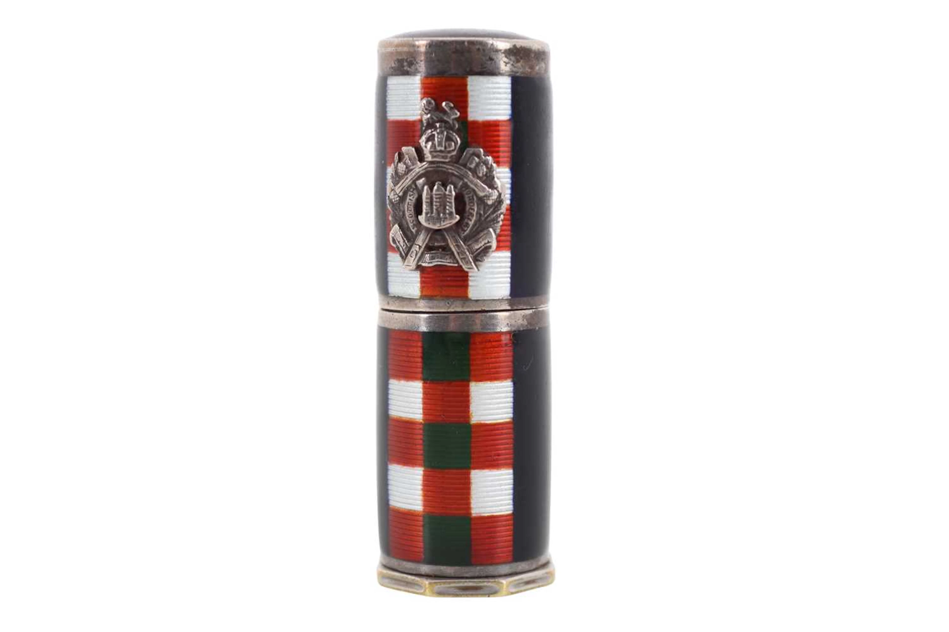 KINGS OWN SCOTTISH BORDERERS LIPSTICK HOLDER BY ELIZABETH ARDEN, LONDON