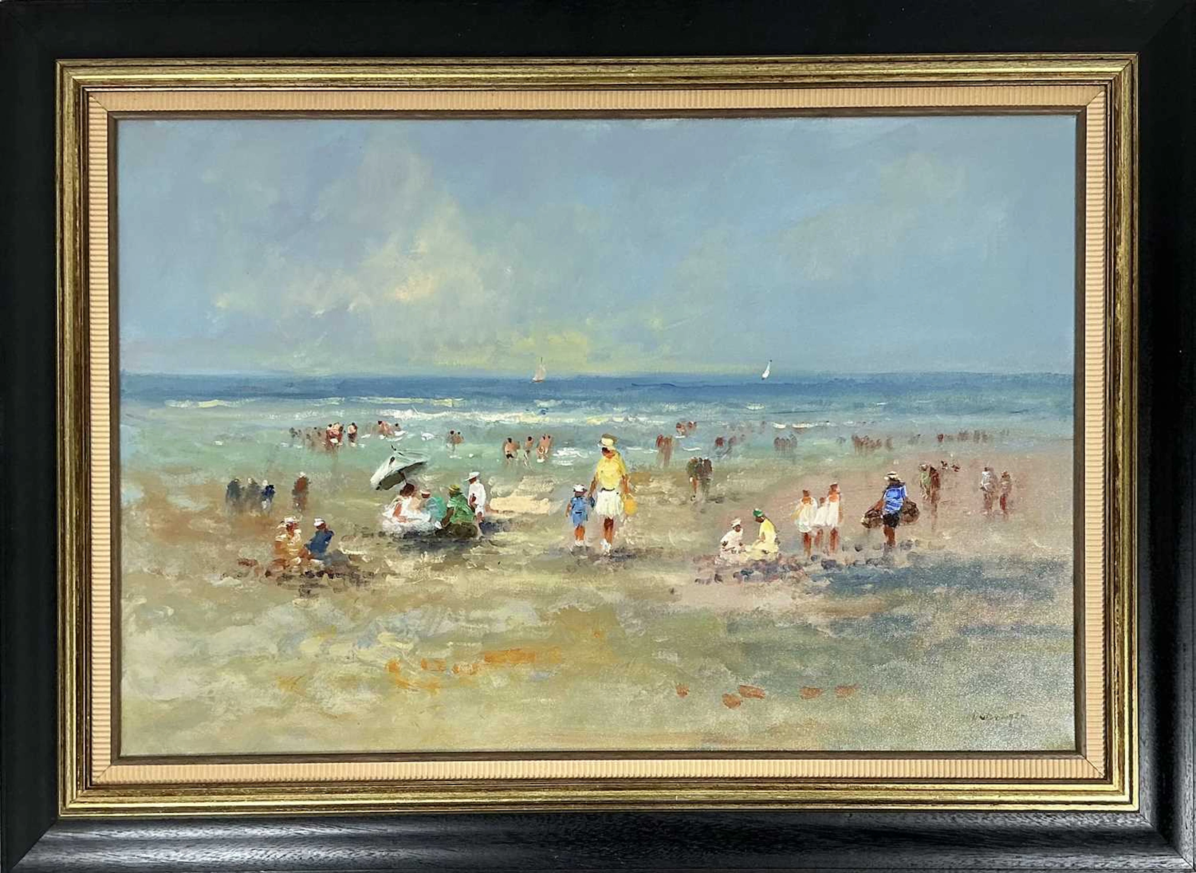 HARRIJ VAN DONGEN (1920 - 2010) BY THE BEACH
