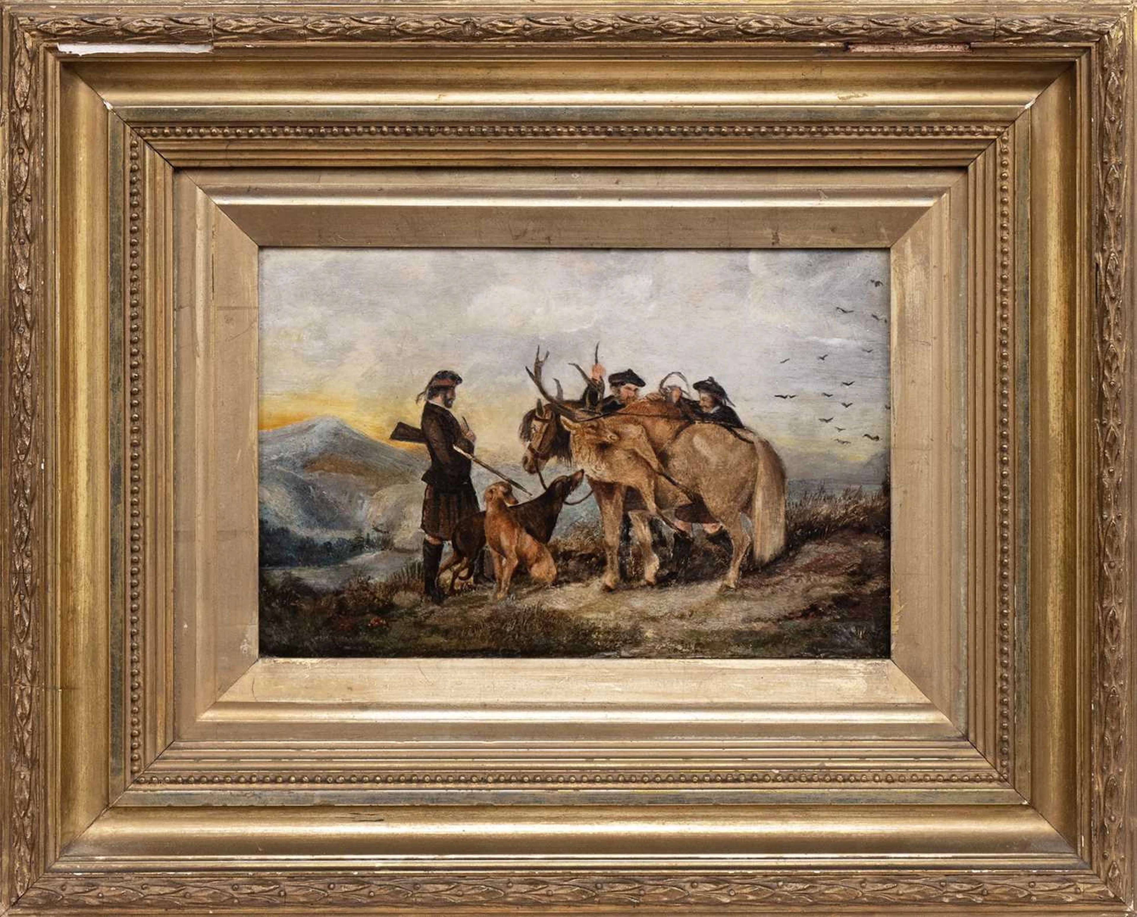 SCOTTISH SCHOOL (LATE 19TH CENTURY) HIGHLAND DEER HUNT