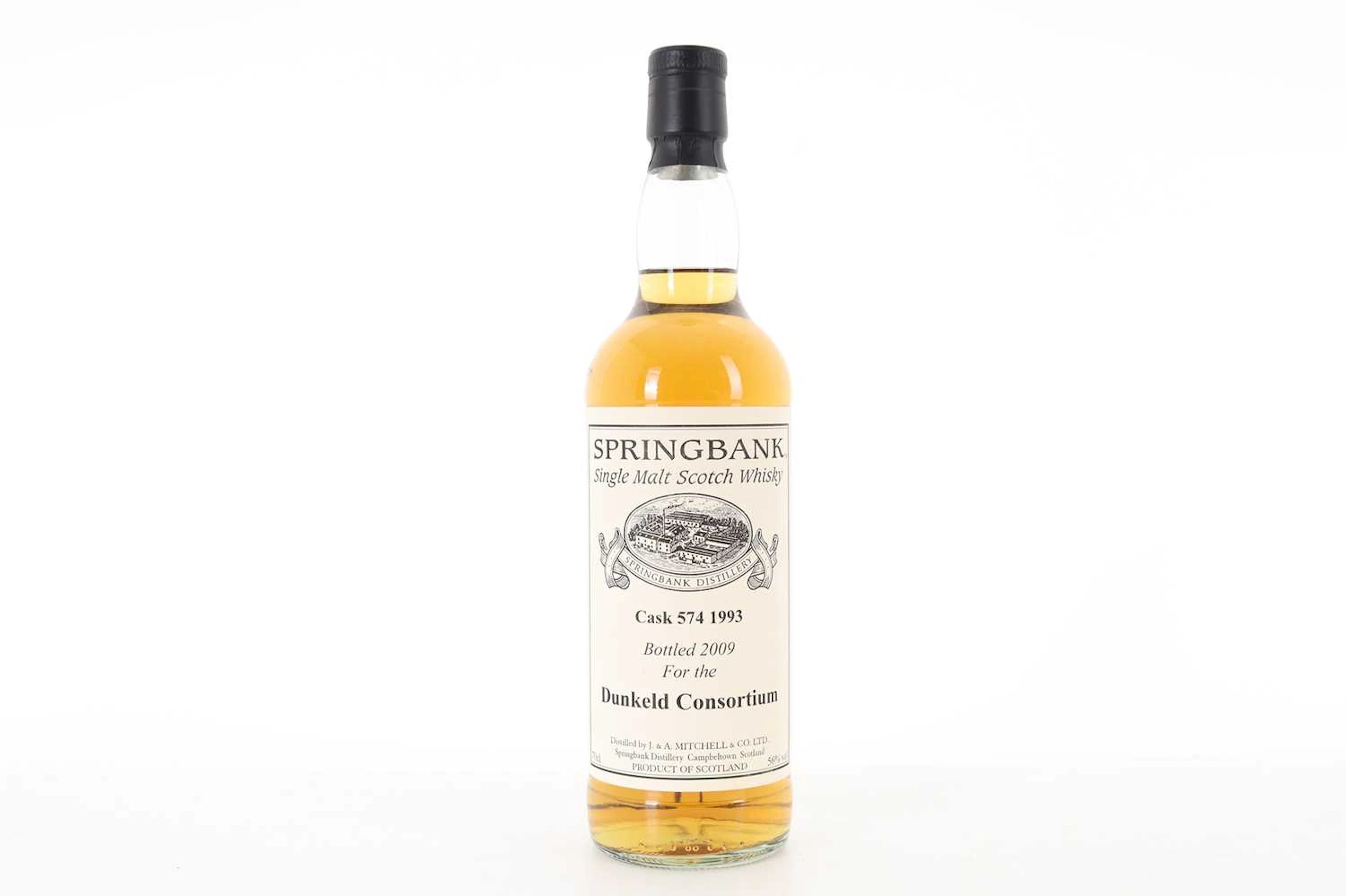 SPRINGBANK 1993 PRIVATE CASK #574 FOR THE DUNKELD CONSORTIUM CAMPBELTOWN