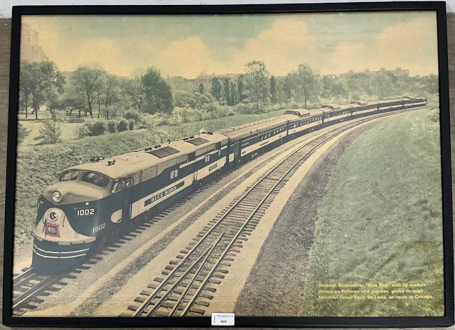 VINTAGE U.S. RAILWAY ADVERTISING POSTER 1950