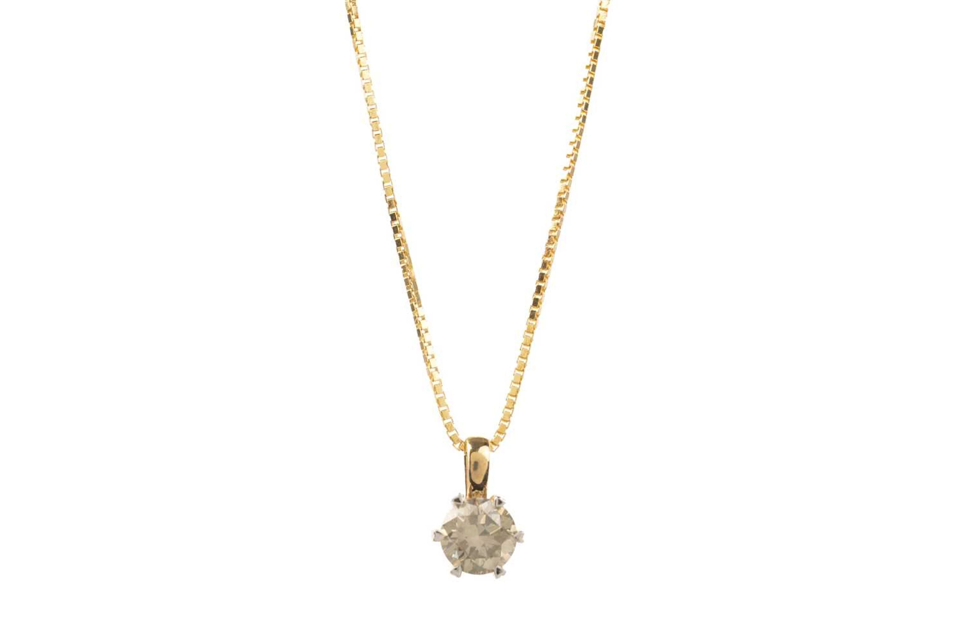 DIAMOND SOLITAIRE NECKLACE 21ST CENTURY