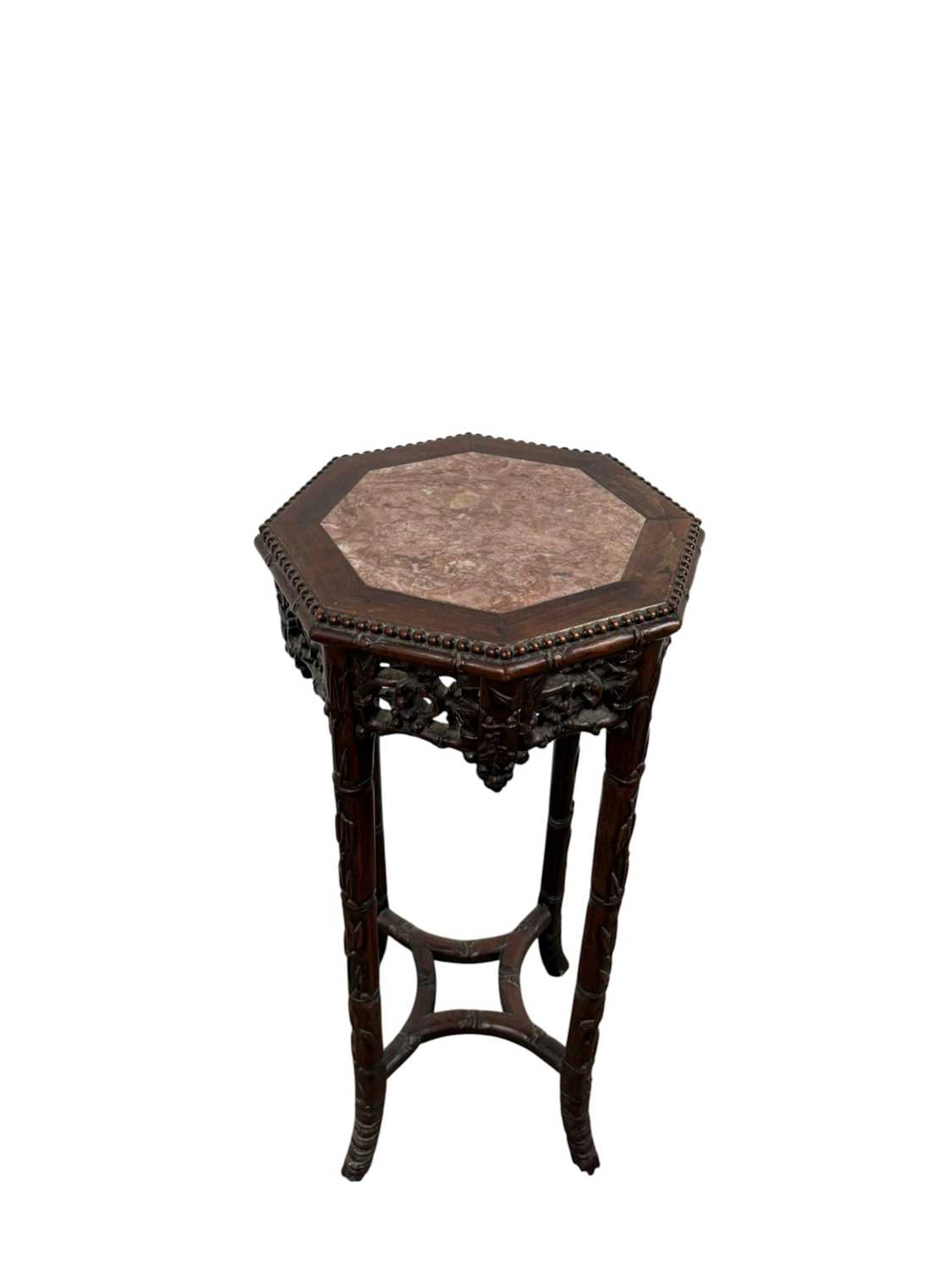 CHINESE IRONWOOD PLANT TABLE EARLY 20TH CENTURY