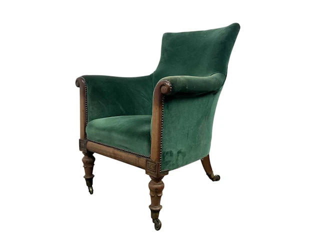 EARLY VICTORIAN MAHOGANY ARMCHAIR EARLY/MID 19TH CENTURY