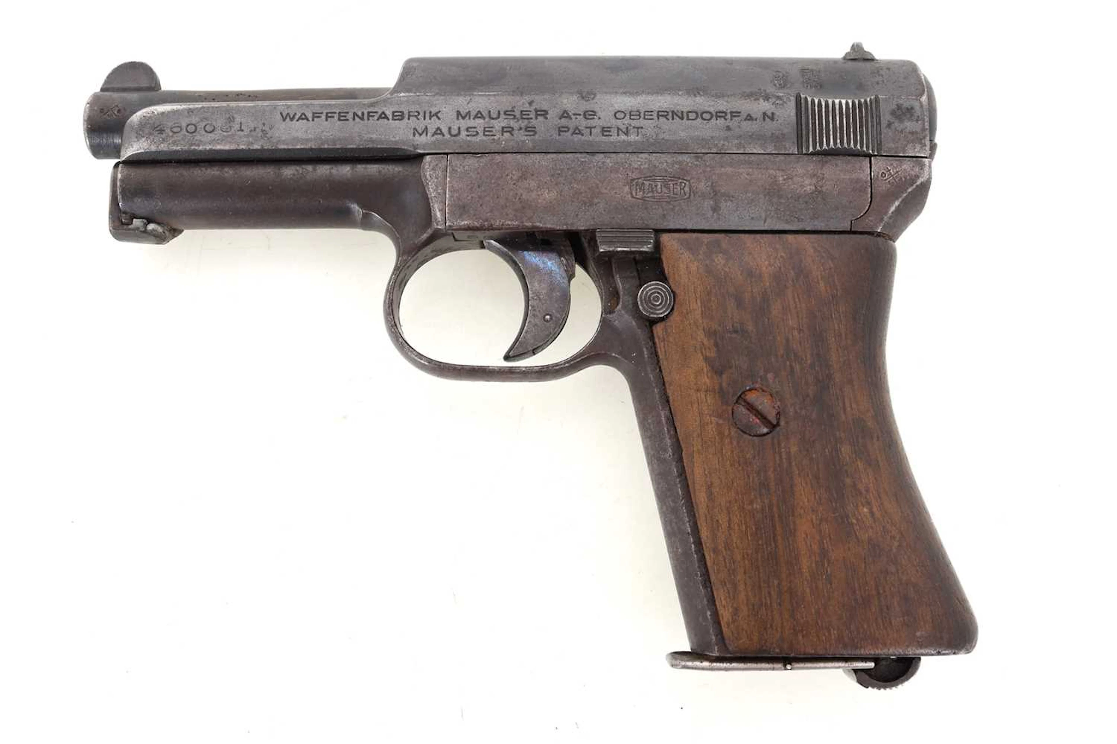 DEACTIVATED MAUSER M1914 SEMI AUTOMATIC PISTOL MID 20TH CENTURY