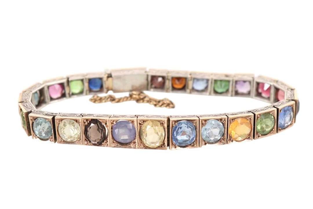 GEMSTONE BRACELET EARLY/MID 20TH CENTURY