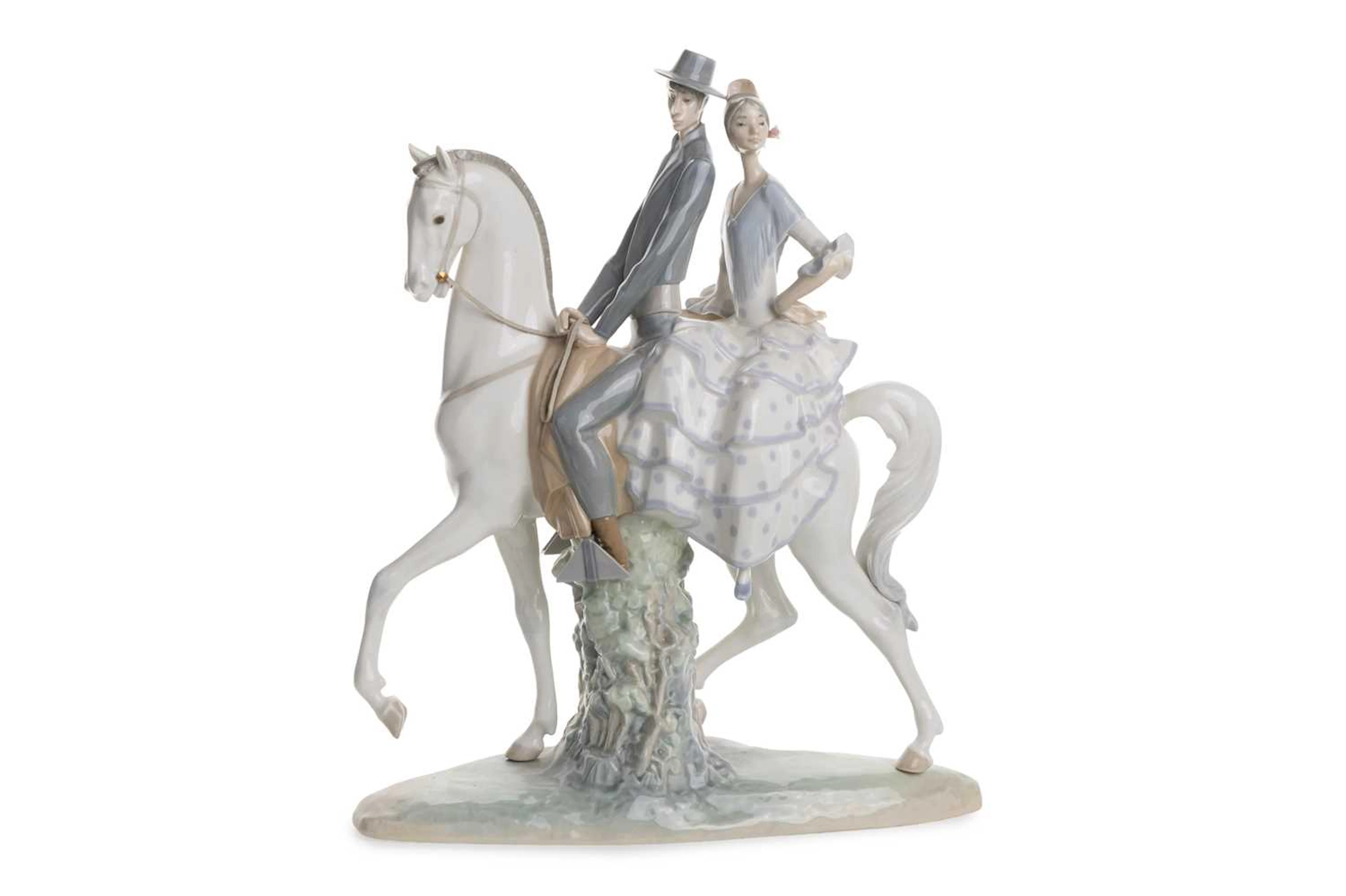 LLADRO FIGURE GROUP OF ANDALUSIANS LATE 20TH CENTURY