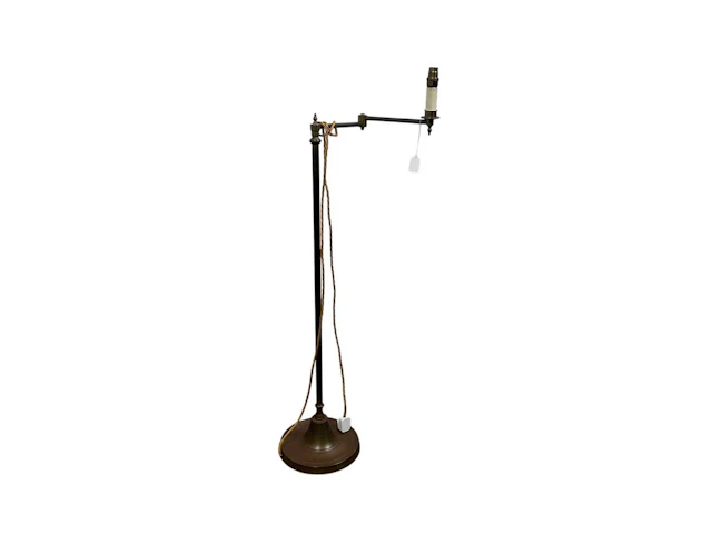 BRASS SWING ARM FLOOR LAMP EARLY/MID 20TH CENTURY