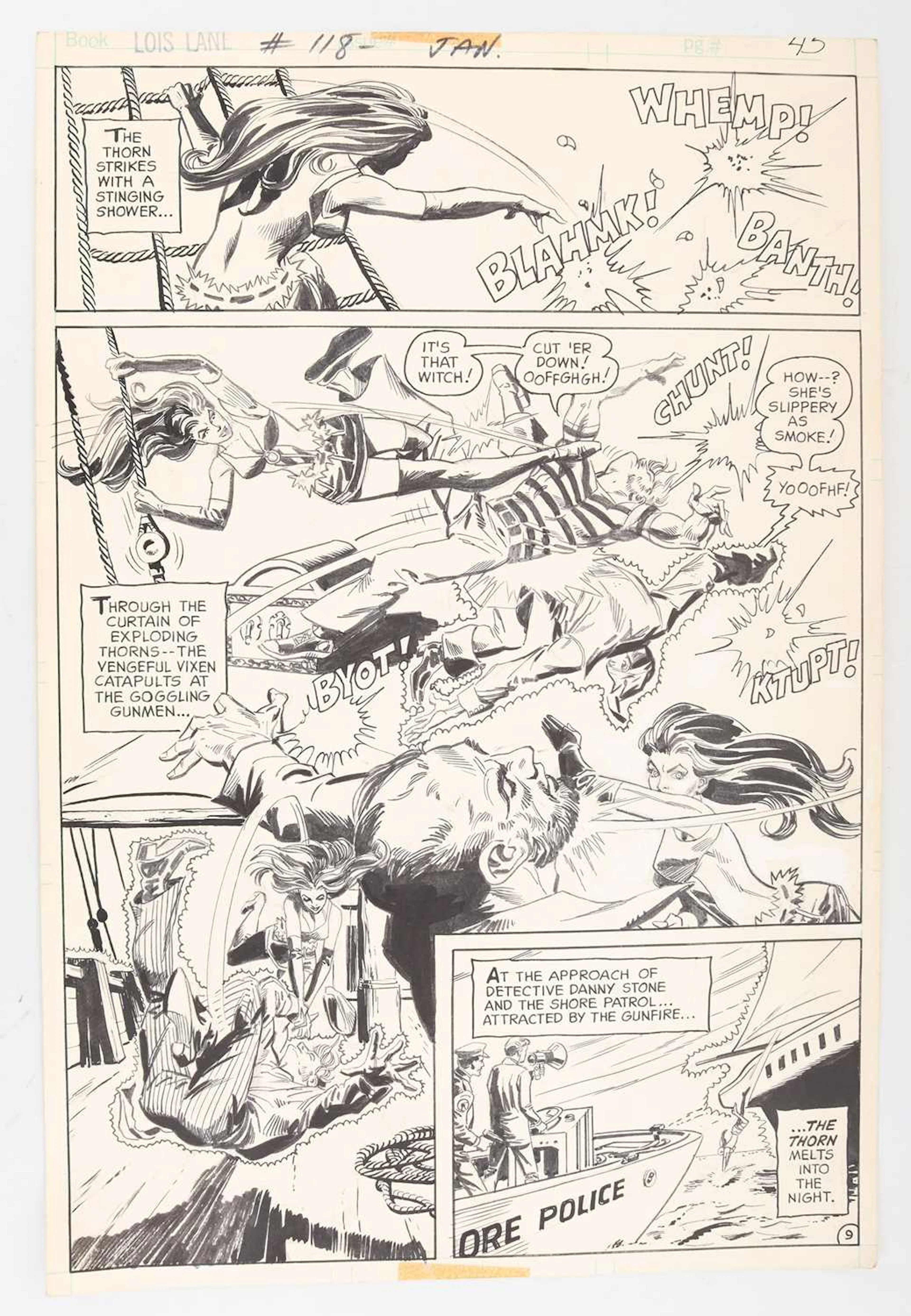 DC COMICS, ORIGINAL ARTWORK, SUPERMAN'S GIRL FRIEND LOIS LANE ISSUE 118 1972