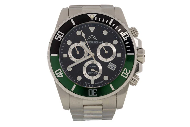 CHRISTOPHE DUCHAMP STAINLESS STEEL QUARTZ WRIST WATCH