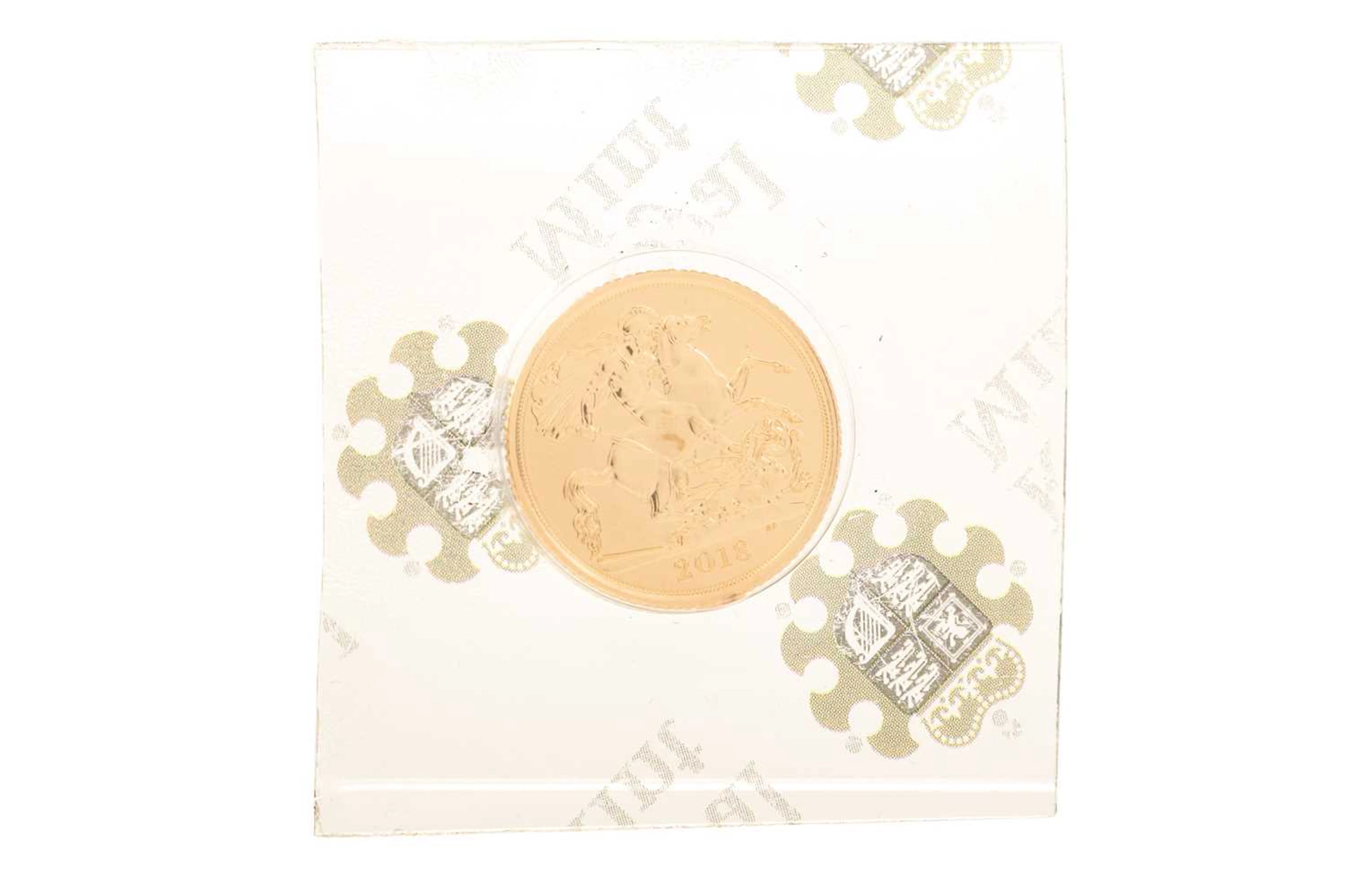 ELIZABETH II GOLD HALF SOVEREIGN 2018