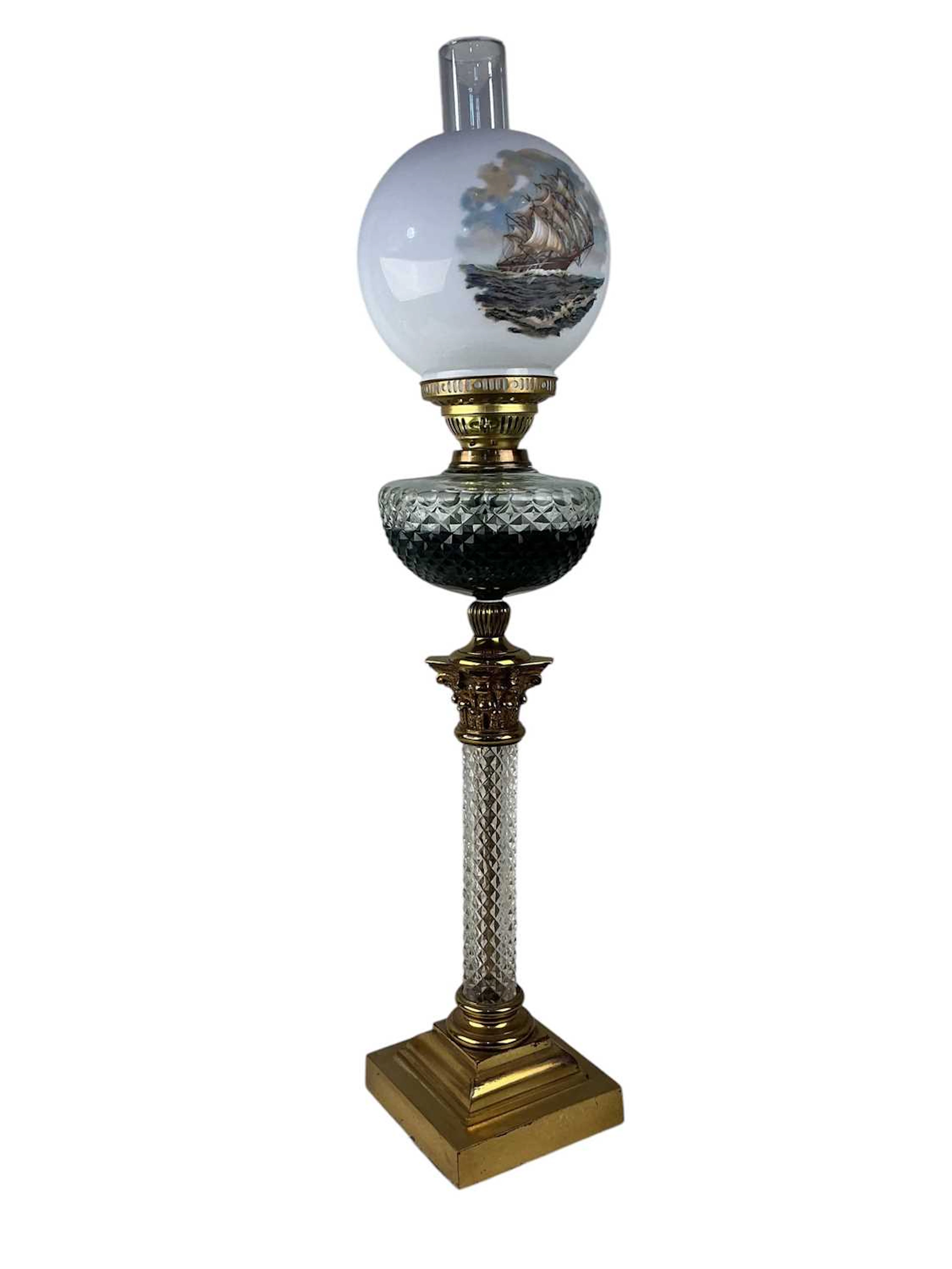 BRASS OIL LAMP EARLY 20TH CENTURY