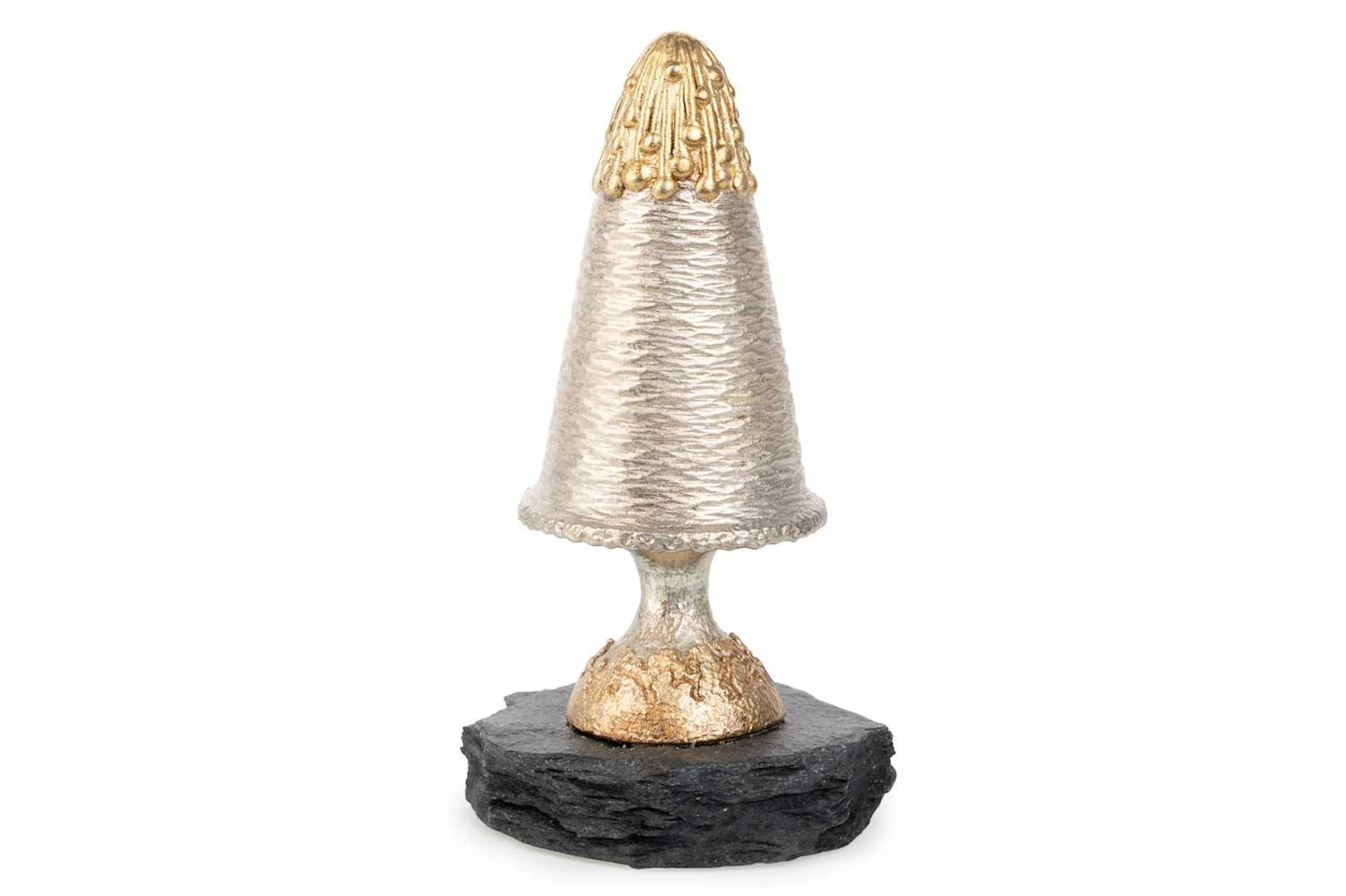 ELIZABETH II SILVER AND SILVER GILT SURPRISE MUSHROOM MAKER CHRISTOPHER