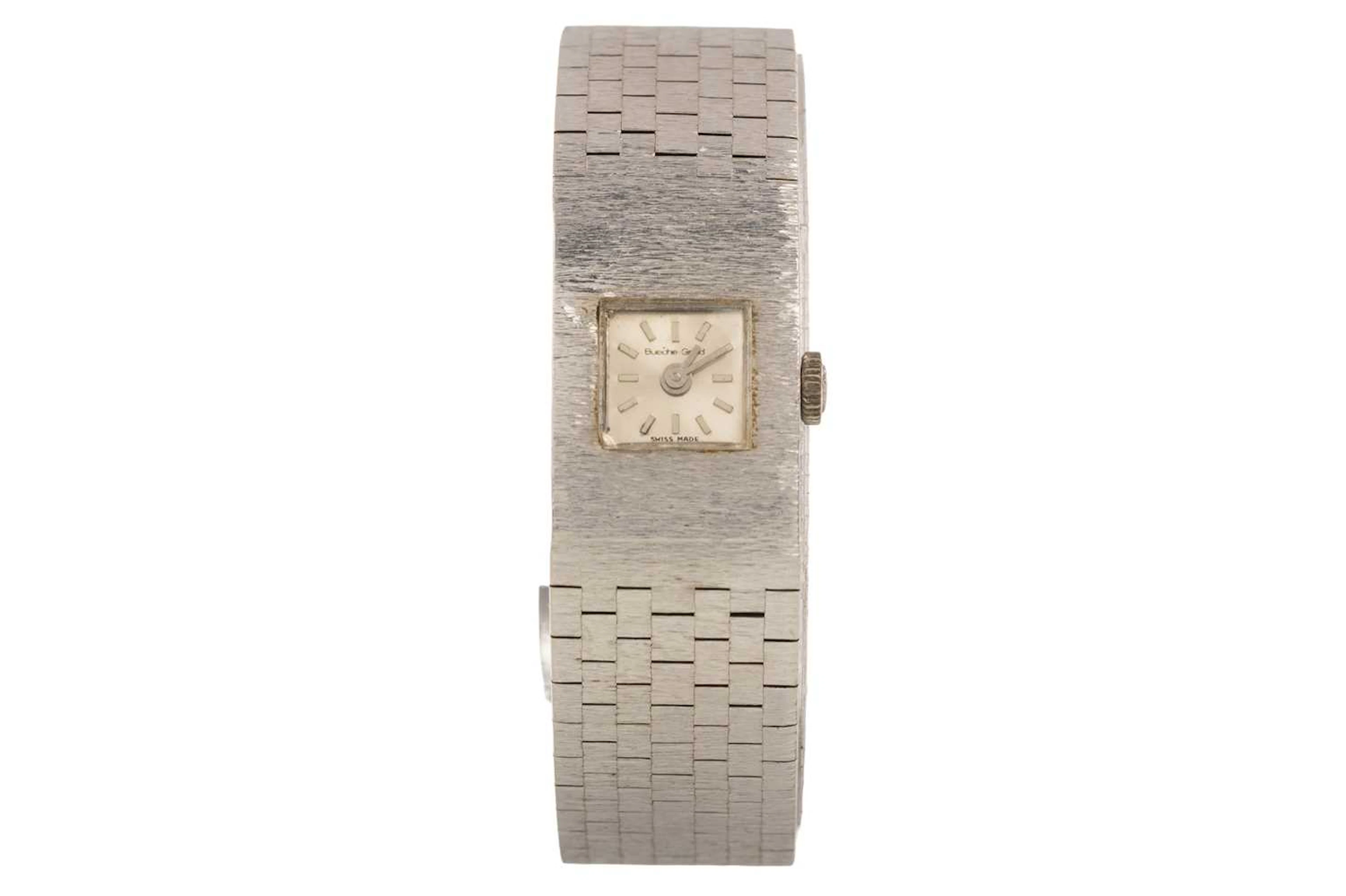 BEUCHE GIROD WHITE GOLD MANUAL WIND WRIST WATCH