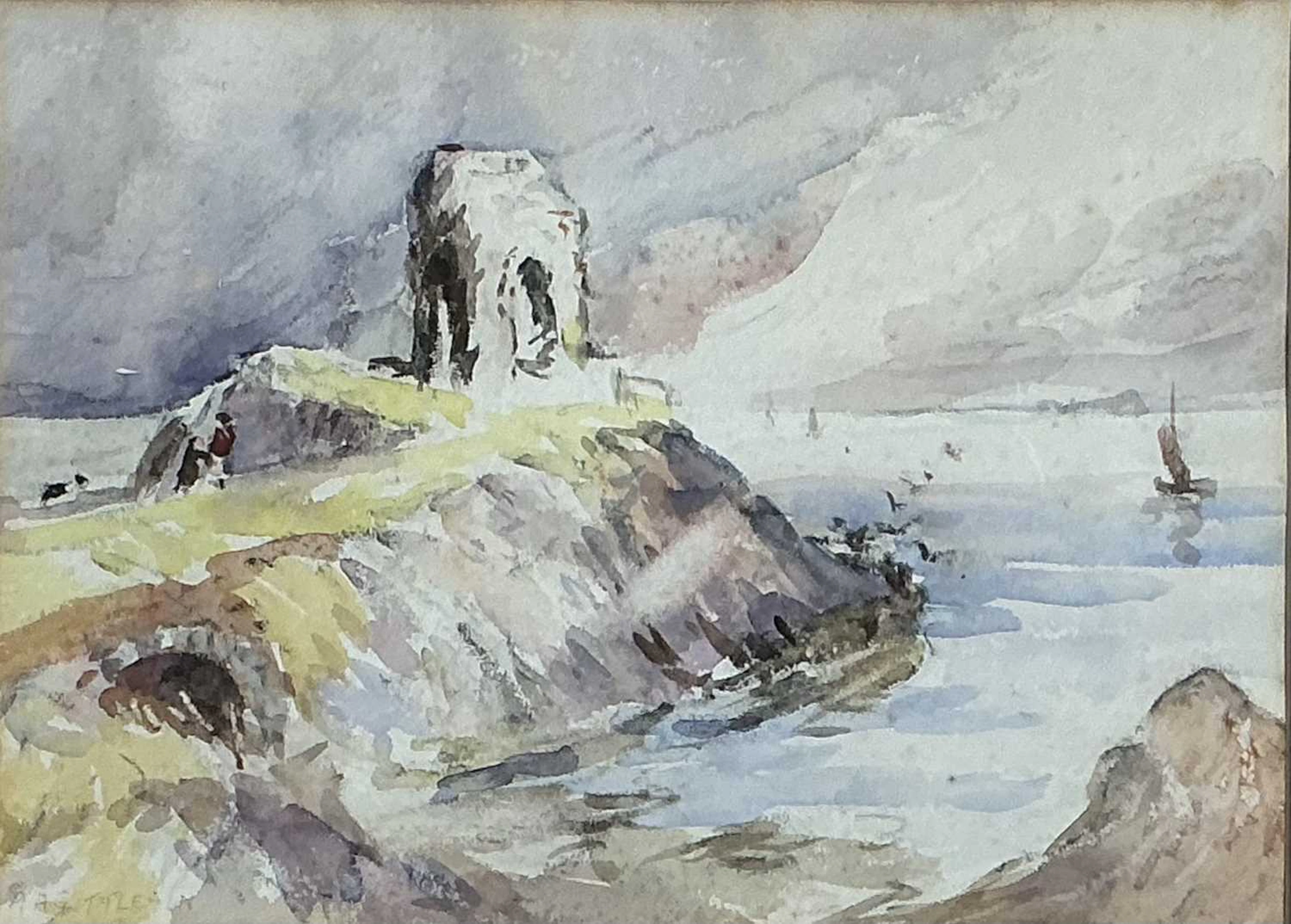 ALBERT ABRAHAM GITTLESON (BRITISH. fl 1911-1944) THE LADY TOWER, ELIE, FIFE