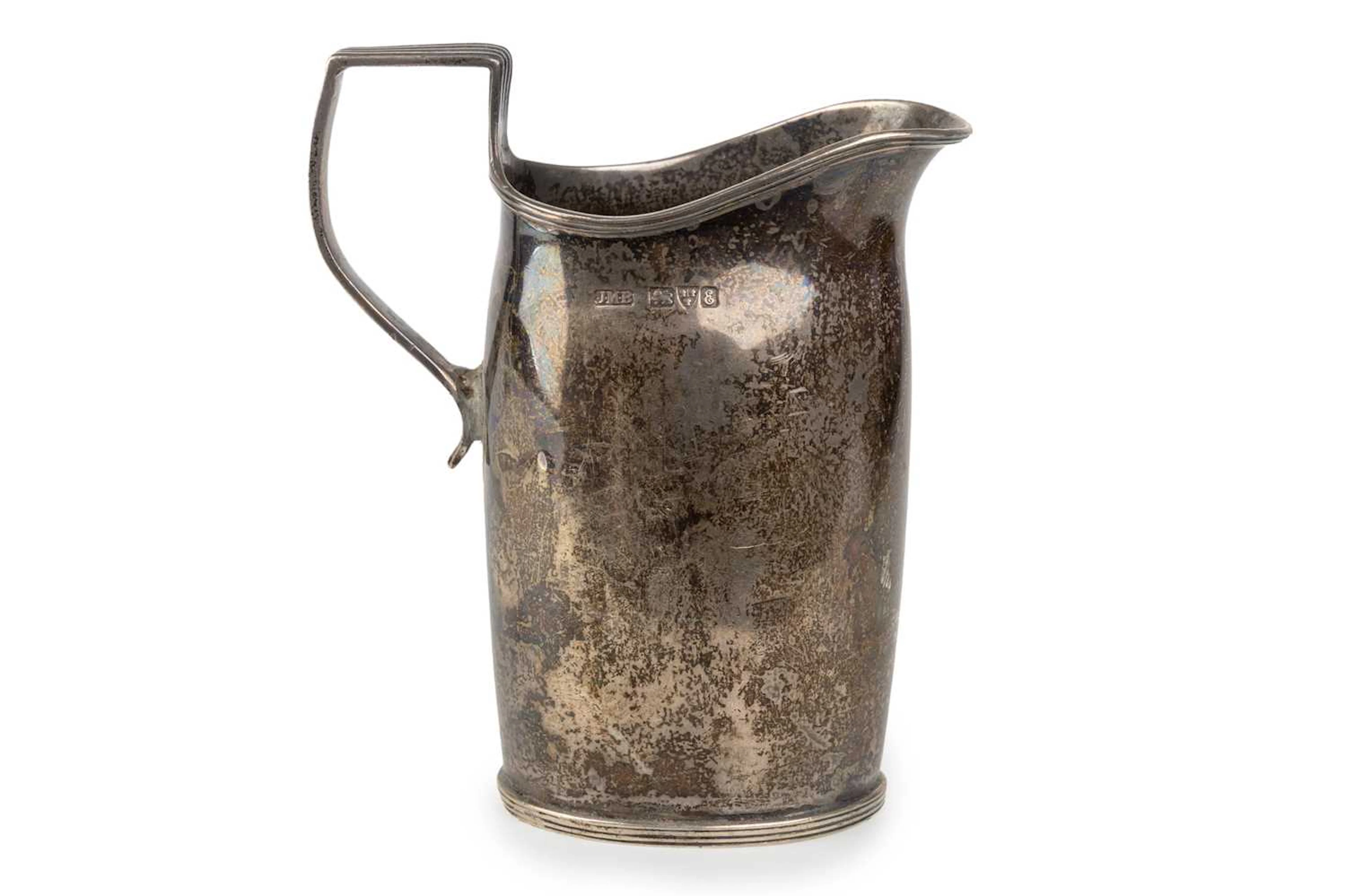EDWARD VII SILVER CREAM JUG MAKER JOHN MILLWARD BANKS, CHESTER 1905
