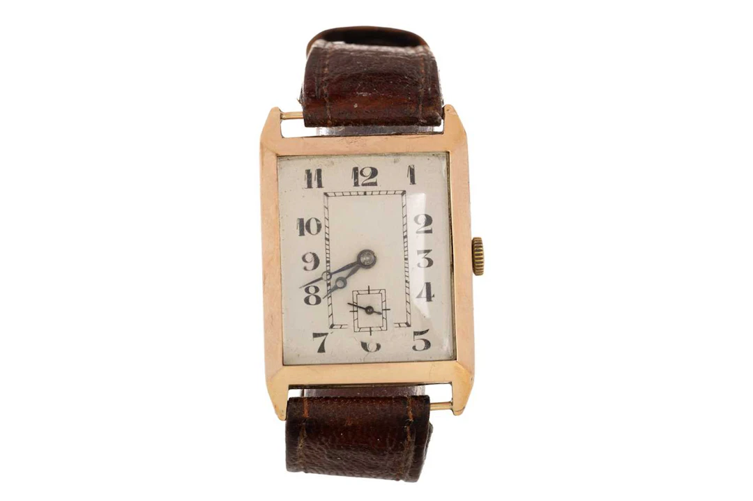 NINE CARAT GOLD MANUAL WIND WRIST WATCH EARLY 20TH CENTURY