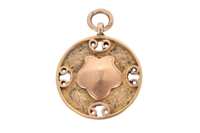 GOLD FOB MEDAL AND OTHER ITEMS OF GOLD