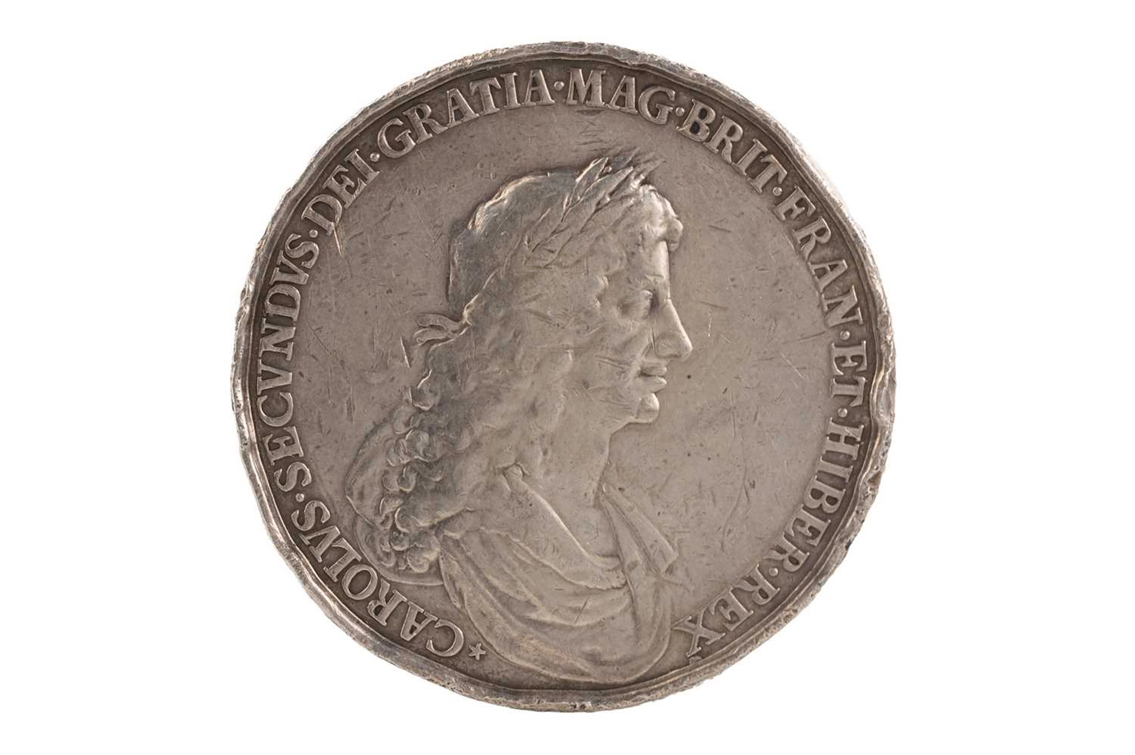 CHARLES II SILVER PEACE OF BREDA MEDAL 1667