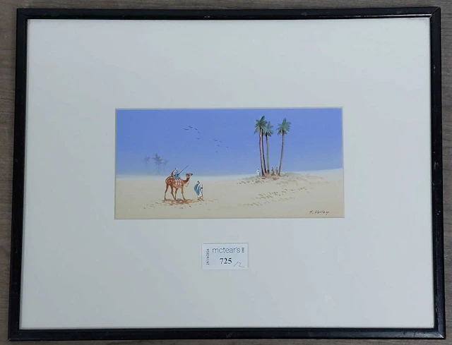 F VARLEY (BRITISH 20TH CENTURY) PAIR OF DESERT SCENES