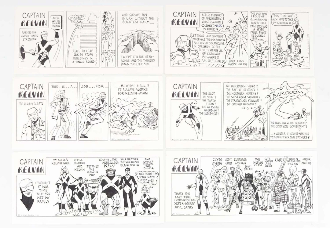 JACK CULBARD-ORIGINAL COMIC BOOK ARTWORK- CAPTAIN KELVIN 1983-1987